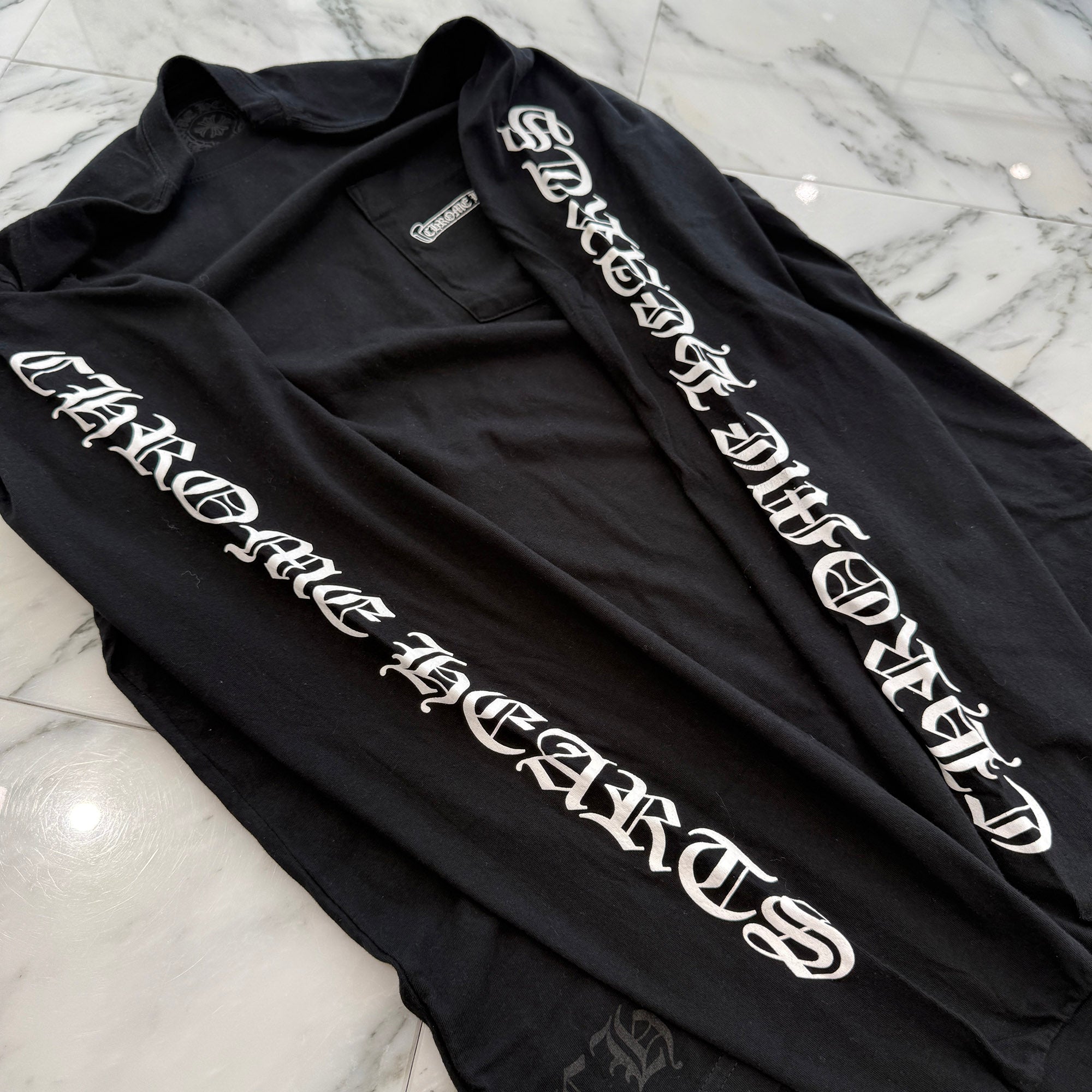 CHROME HEARTS Back Scroll Label Logo Long Sleeve Tee Size M クロムハーツ バックスクロールラベルロゴ ロングスリーブTシャツ サイズM