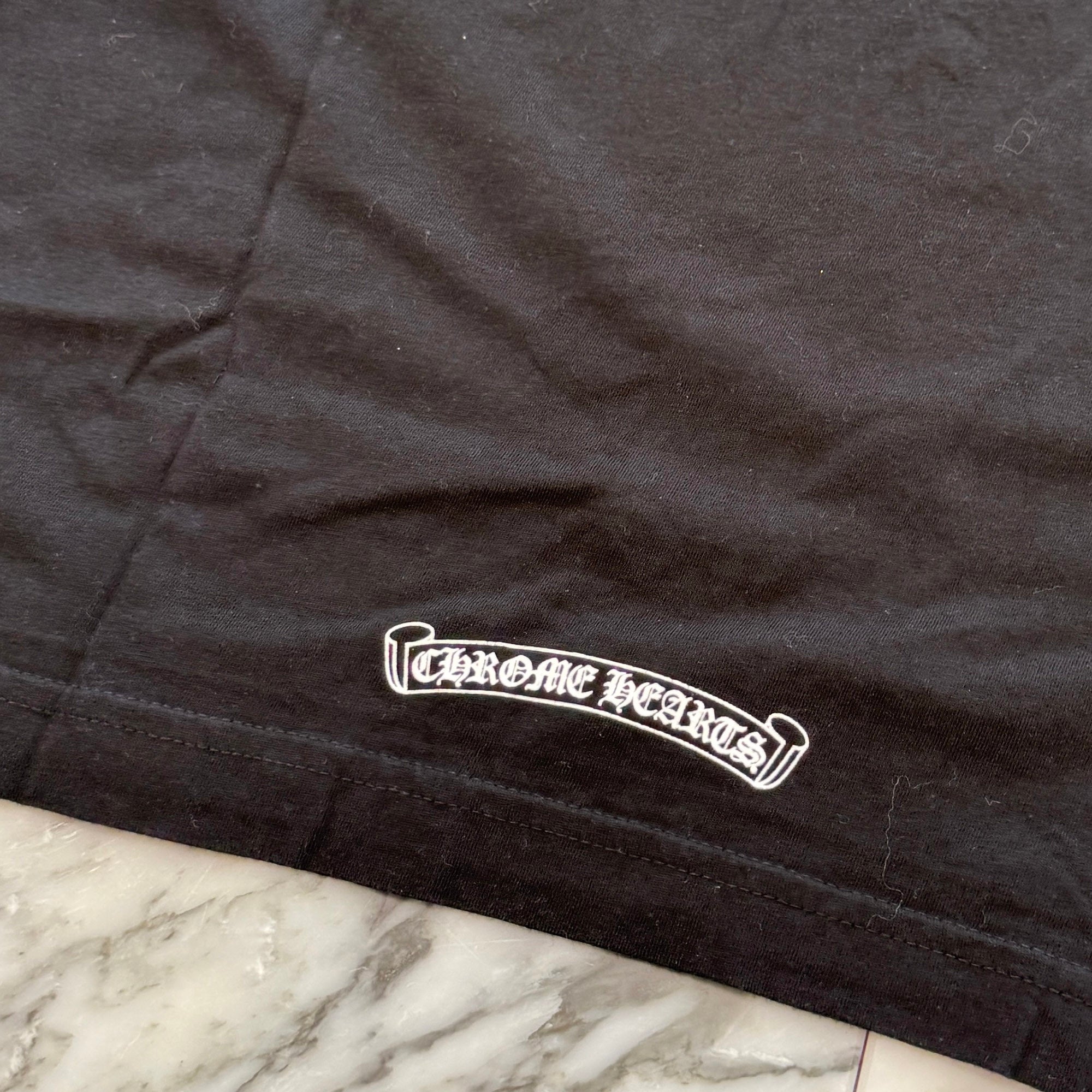 CHROME HEARTS Back Scroll Label Logo Long Sleeve Tee Size M クロムハーツ バックスクロールラベルロゴ ロングスリーブTシャツ サイズM