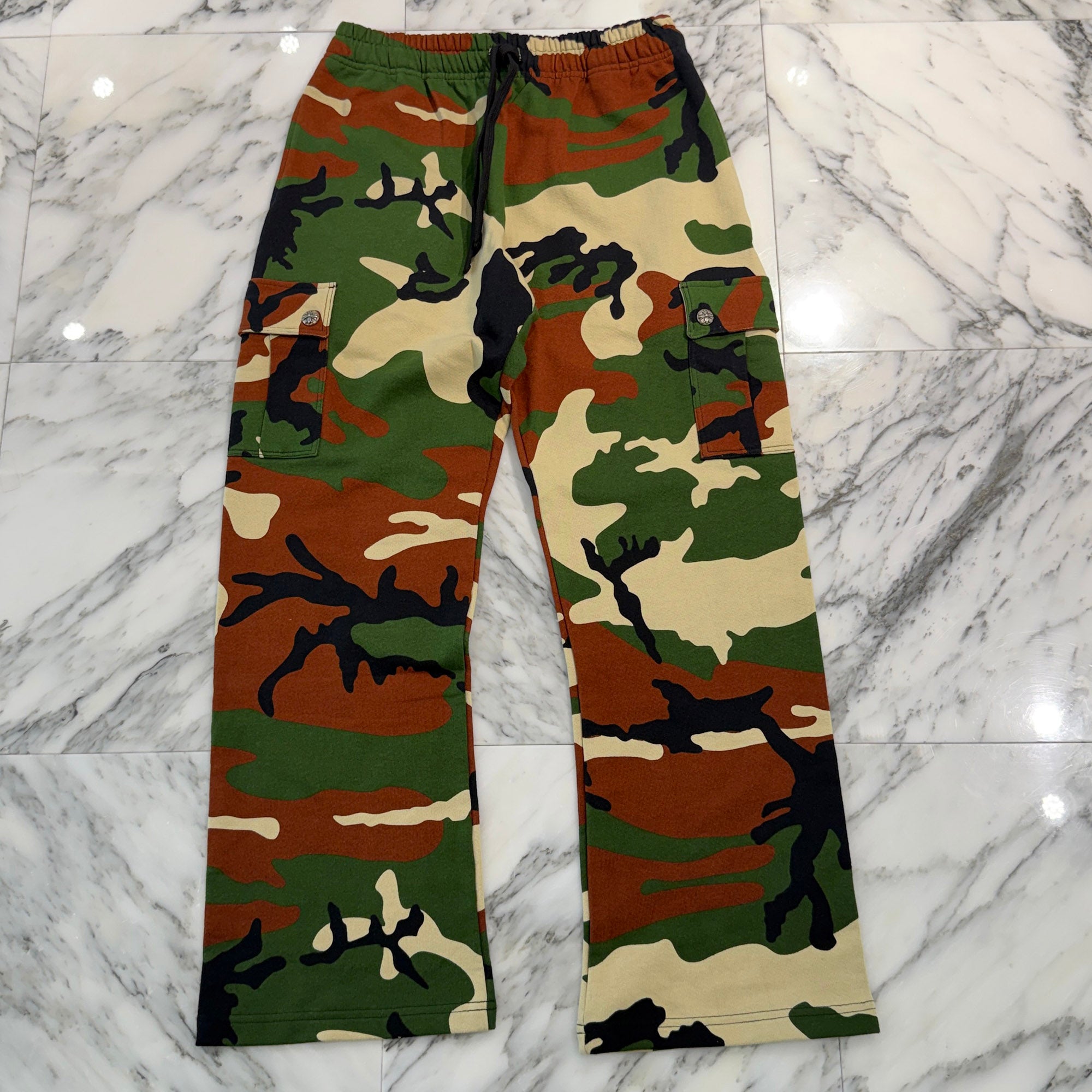 CHROME HEARTS×MATTY BOY 2022SS PPO Caution Sweat Cargo Pants Size L クロムハーツ×マッティボーイ コーション スウェットカーゴパンツ サイズL