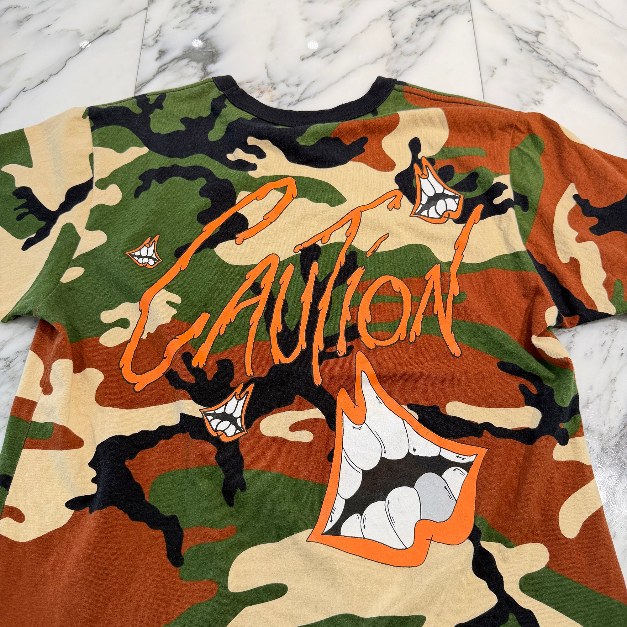 CHROME HEARTS × MATTY BOY 2022SS PPO CAUTION Tee Size XL クロムハーツ × マッティボーイ コーションTシャツ サイズXL