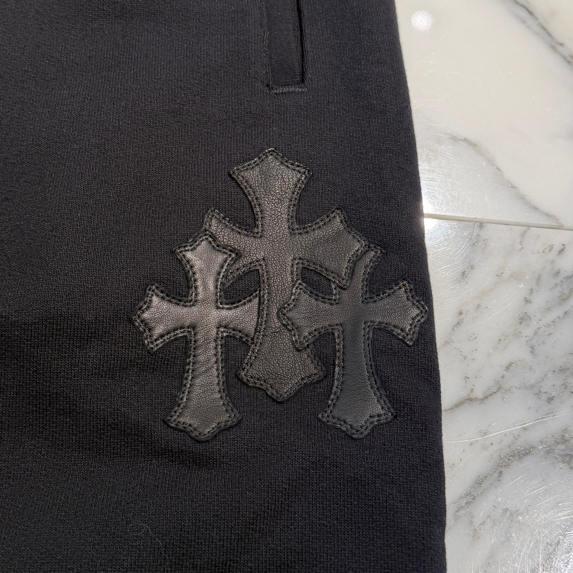 CHROME HEARTS Y NOT 3 Cemetery Cross Patch Sweat Pants Size M クロムハーツ ワイノット 3セメタリークロスパッチ スウェットパンツ サイズM