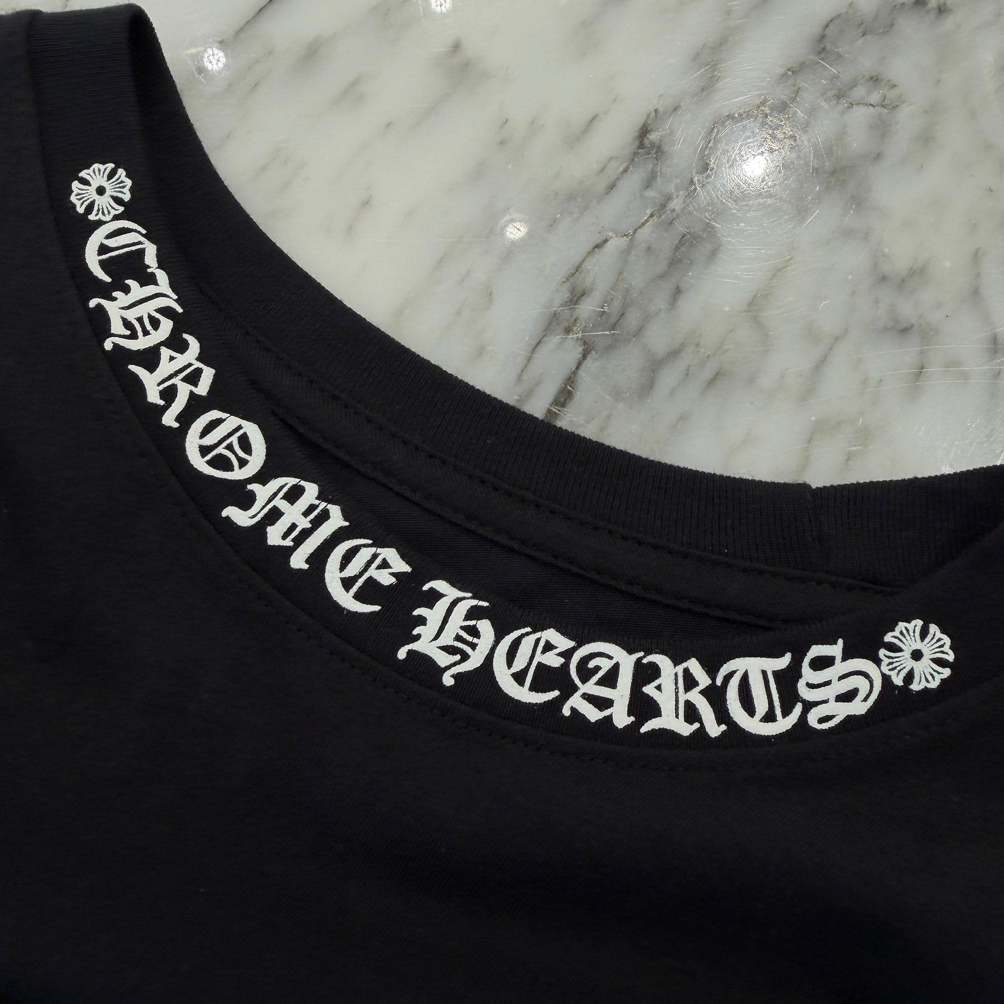CHROME HEARTS Neck Logo Long Sleeve Tee Size L クロムハーツ ネックロゴ ロングスリーブTシャツ サイズL