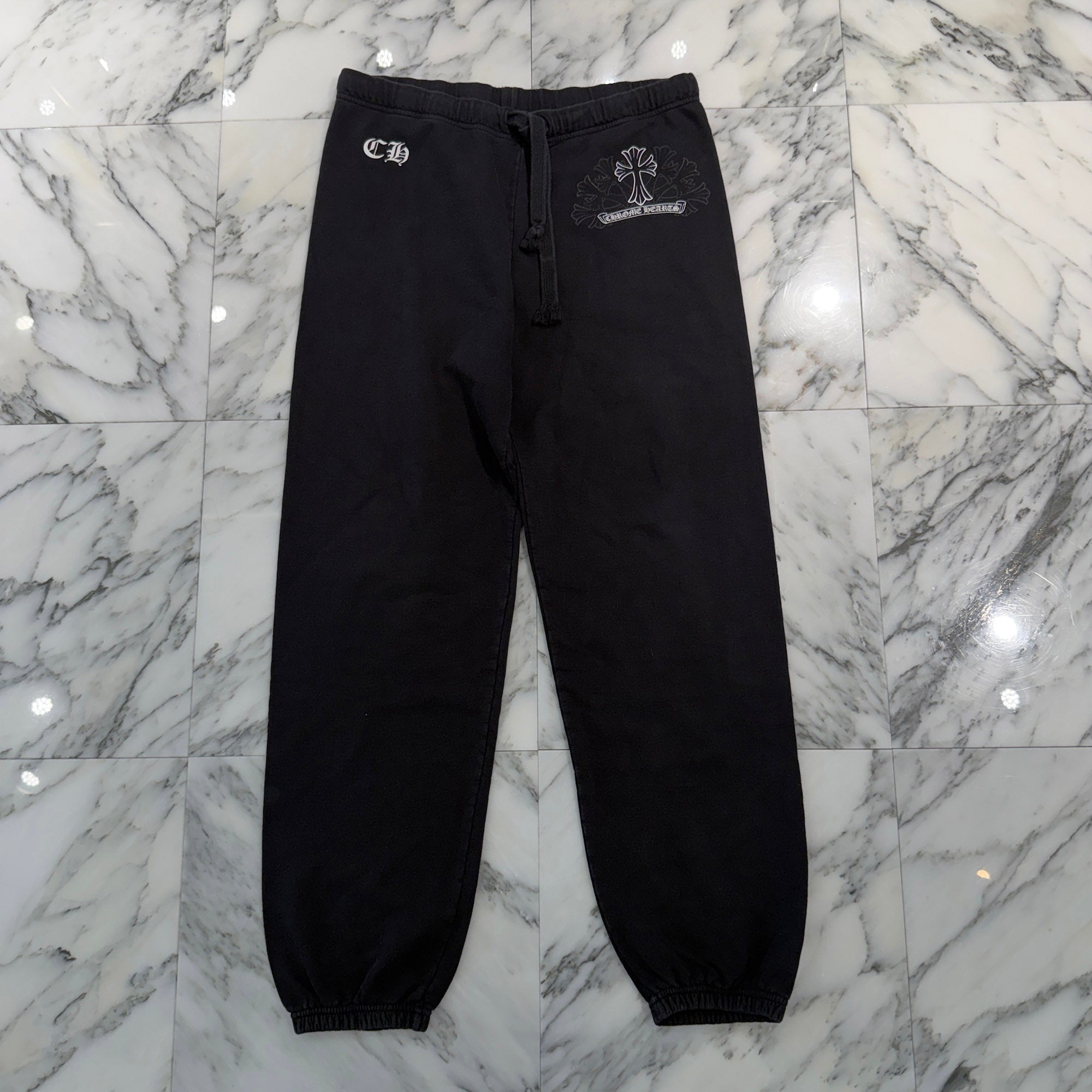CHROME HEARTS CH Cross Mirage Print Sweat Long Pants Size XL クロムハーツ CHクロス ミラージュ プリント スウェットロングパンツ サイズXL