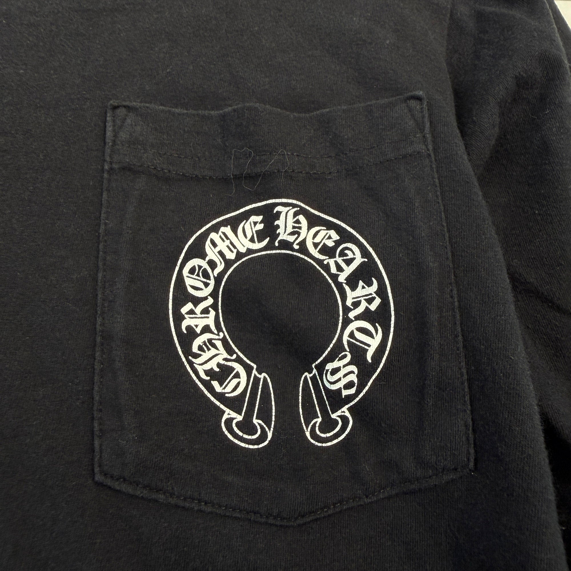 CHROME HEARTS Made In Hollywood  Horseshoe & CH Cross Print Long Sleeve Tee Size S クロムハーツ メイドインハリウッド ホースシュー&CHクロス プリント ロングスリーブ Tシャツ サイズS