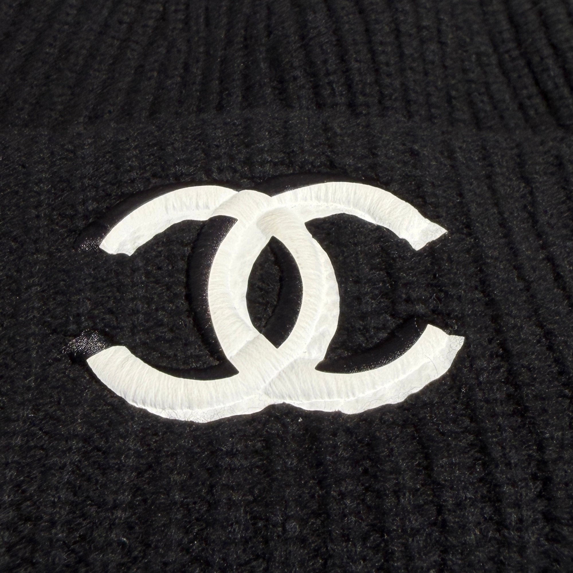 CHANEL 2021AW 3D Coco Mark Wool Knit Beanie シャネル 3D ココマーク ウール ニット ビーニー