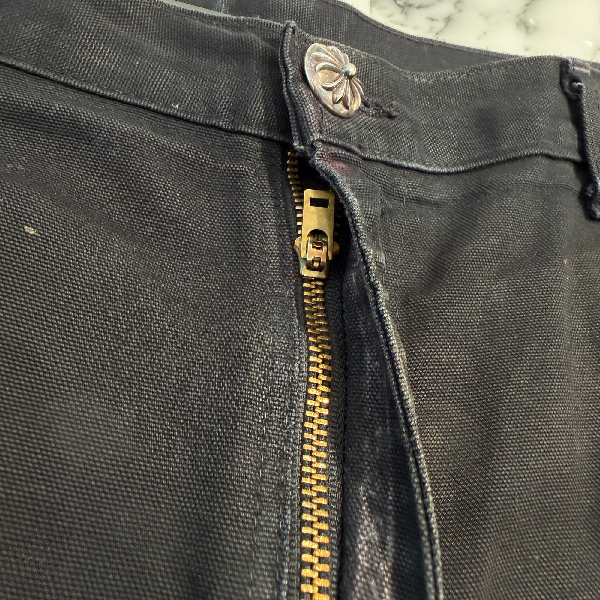 CHROME HEARTS × Carhartt VNTG Galaxy Cross Patch Double Knee Painter Pants Size 36 クロムハーツ × カーハート ヴィンテージ ギャラクシークロスパッチ ダブルニーペインター パンツ サイズ36