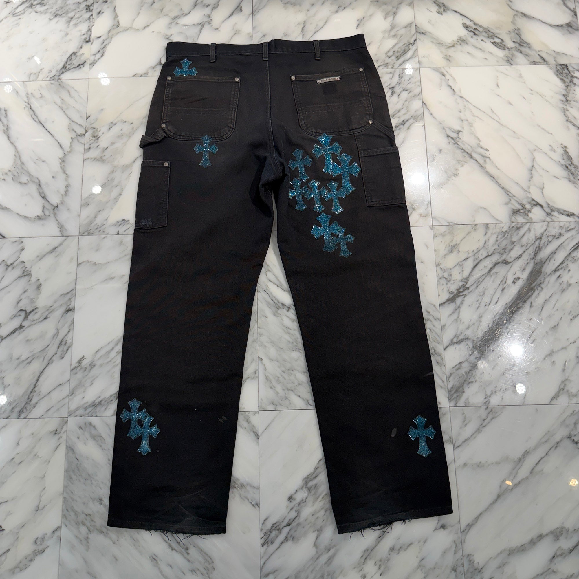 CHROME HEARTS × Carhartt VNTG Galaxy Cross Patch Double Knee Painter Pants Size 36 クロムハーツ × カーハート ヴィンテージ ギャラクシークロスパッチ ダブルニーペインター パンツ サイズ36