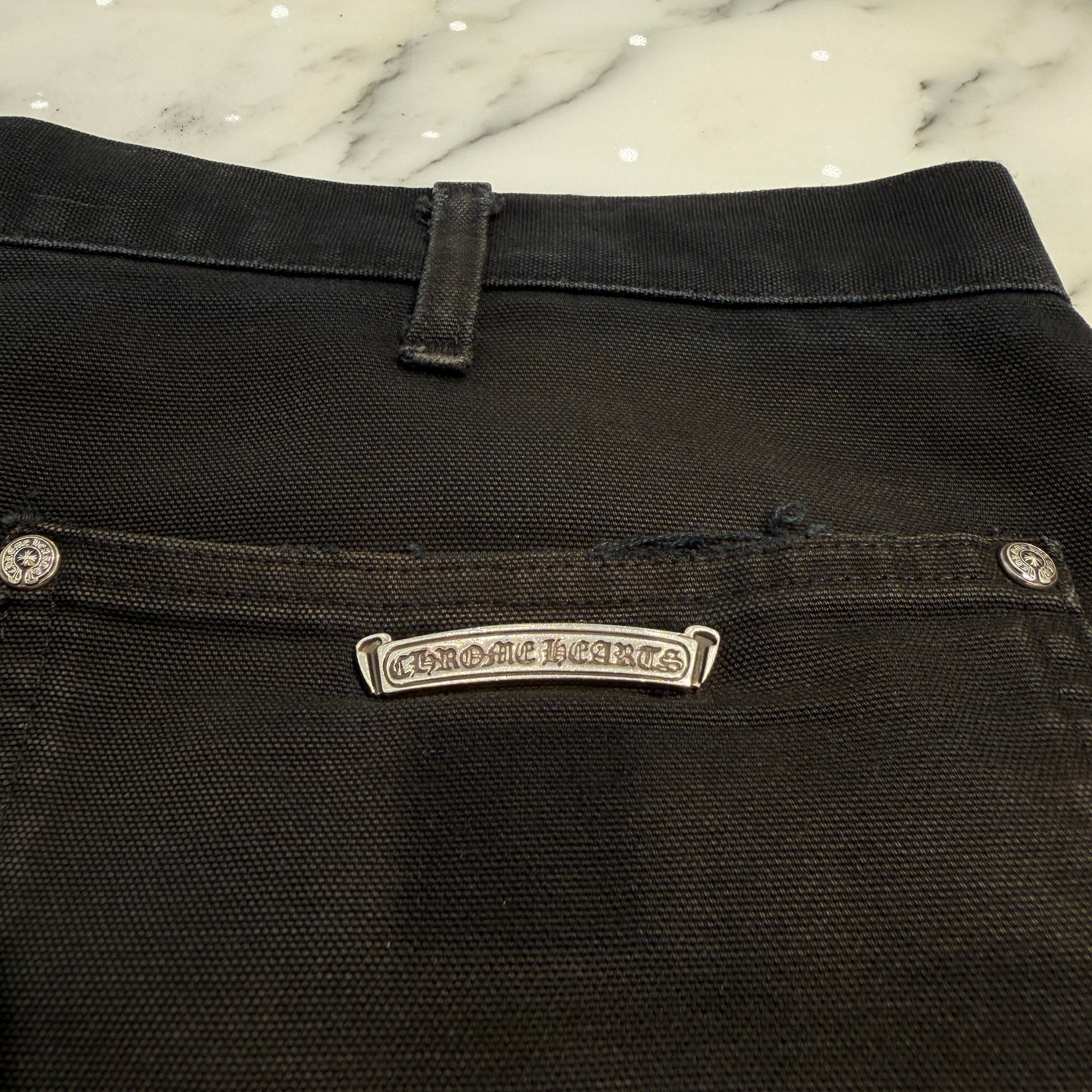 CHROME HEARTS × Carhartt VNTG Galaxy Cross Patch Double Knee Painter Pants Size 36 クロムハーツ × カーハート ヴィンテージ ギャラクシークロスパッチ ダブルニーペインター パンツ サイズ36