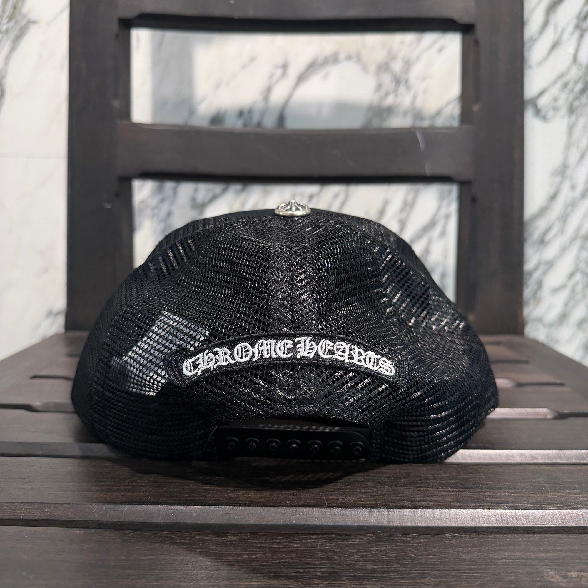 CHROME HEARTS Triple Cross Patch Trucker Cap ONE SIZE (51-61) クロムハーツ トリプルクロスパッチ トラッカーキャップ ONE SIZE (51-61)