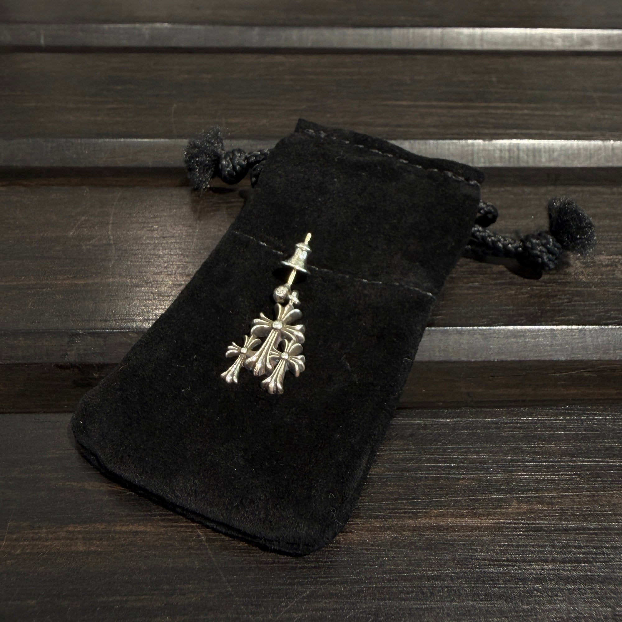 CHROME HEARTS Triple Cross Earring クロムハーツ トリプルクロス イヤリング ピアス
