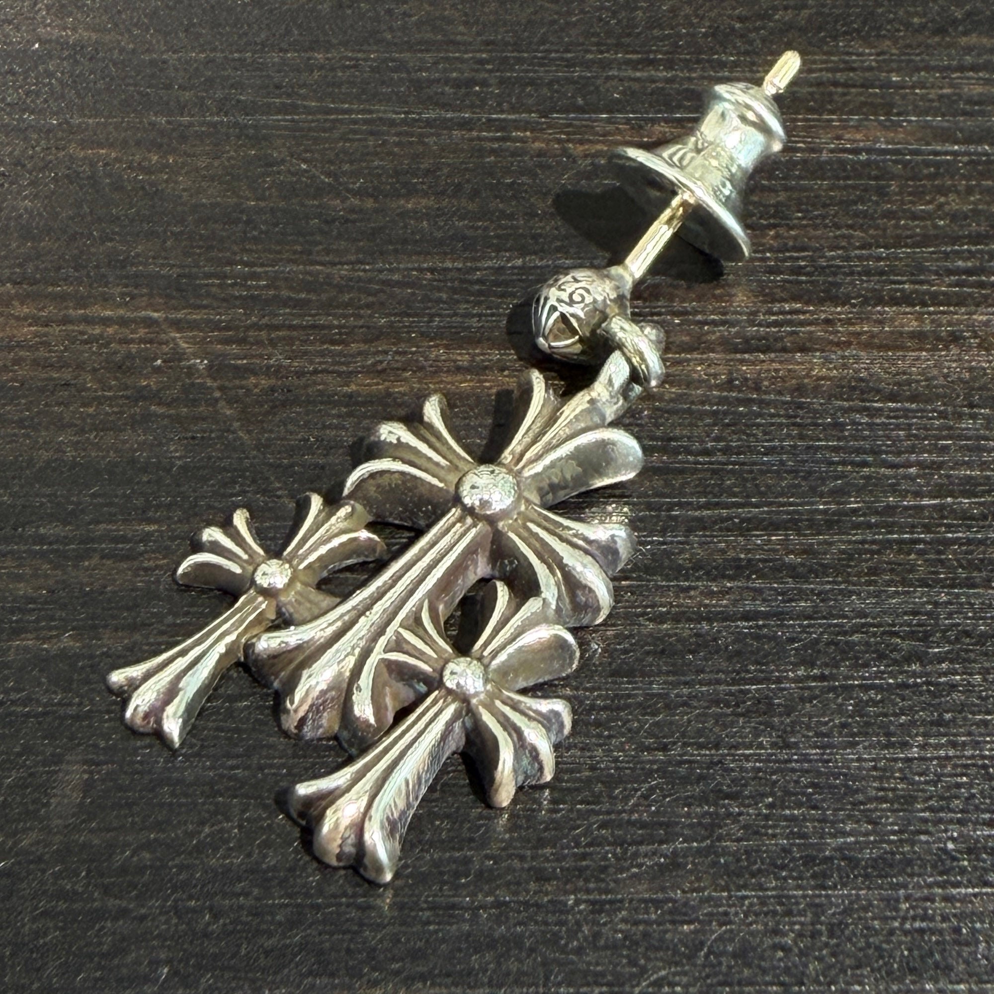 CHROME HEARTS Triple Cross Earring クロムハーツ トリプルクロス イヤリング ピアス