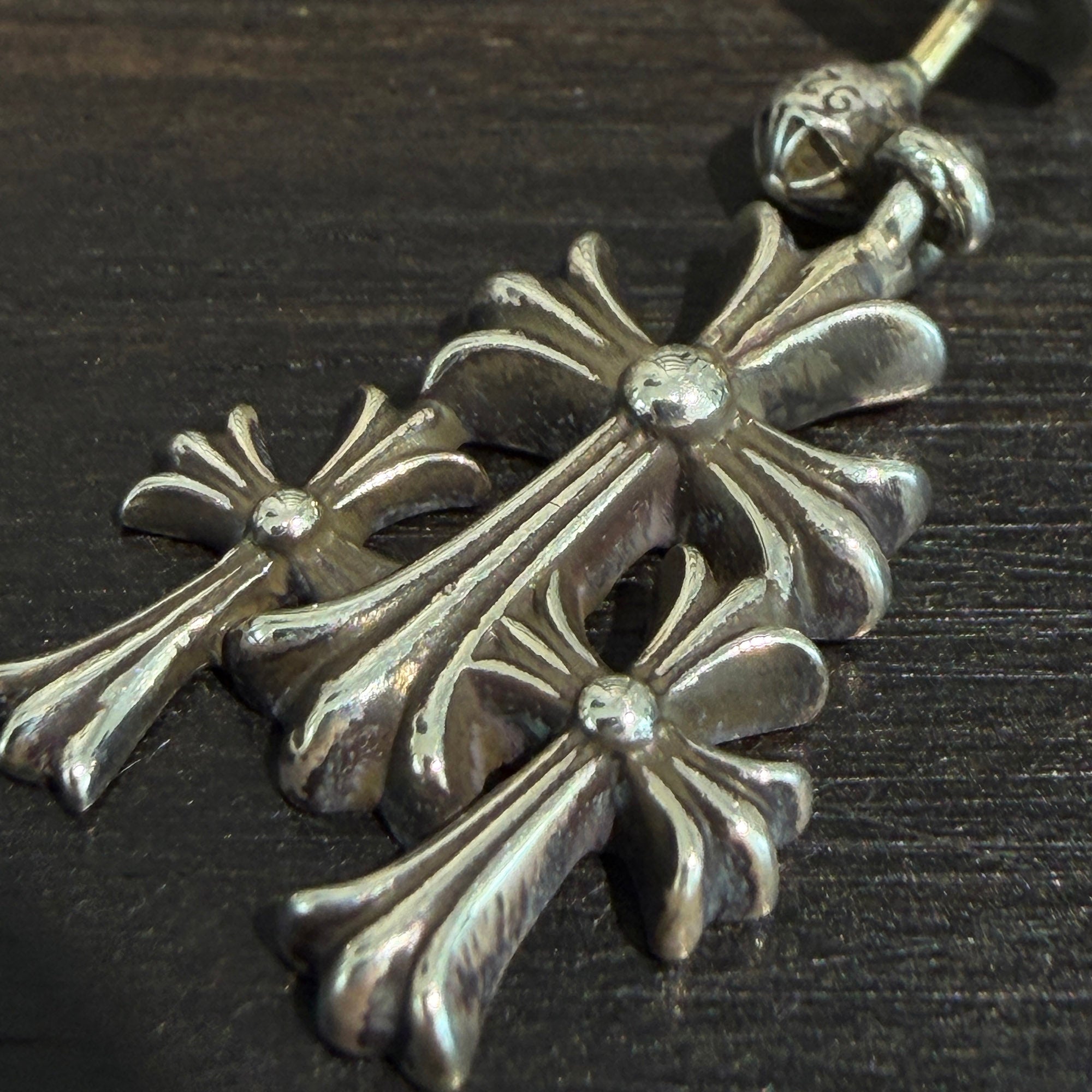 CHROME HEARTS Triple Cross Earring クロムハーツ トリプルクロス イヤリング ピアス