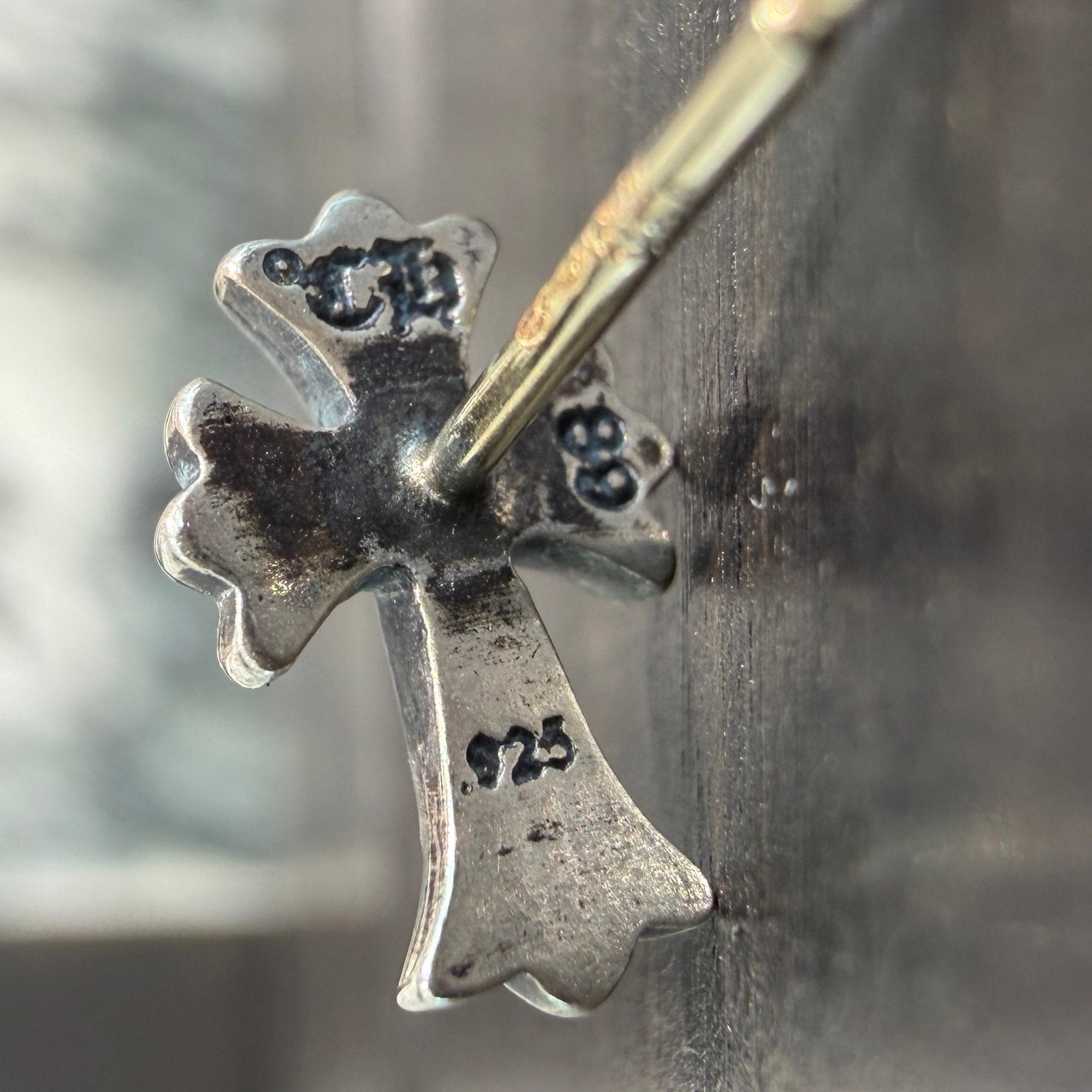 CHROME HEARTS Stack CH Cross Stud Earring クロムハーツ スタックCHクロス スタッズ イヤリング ピアス