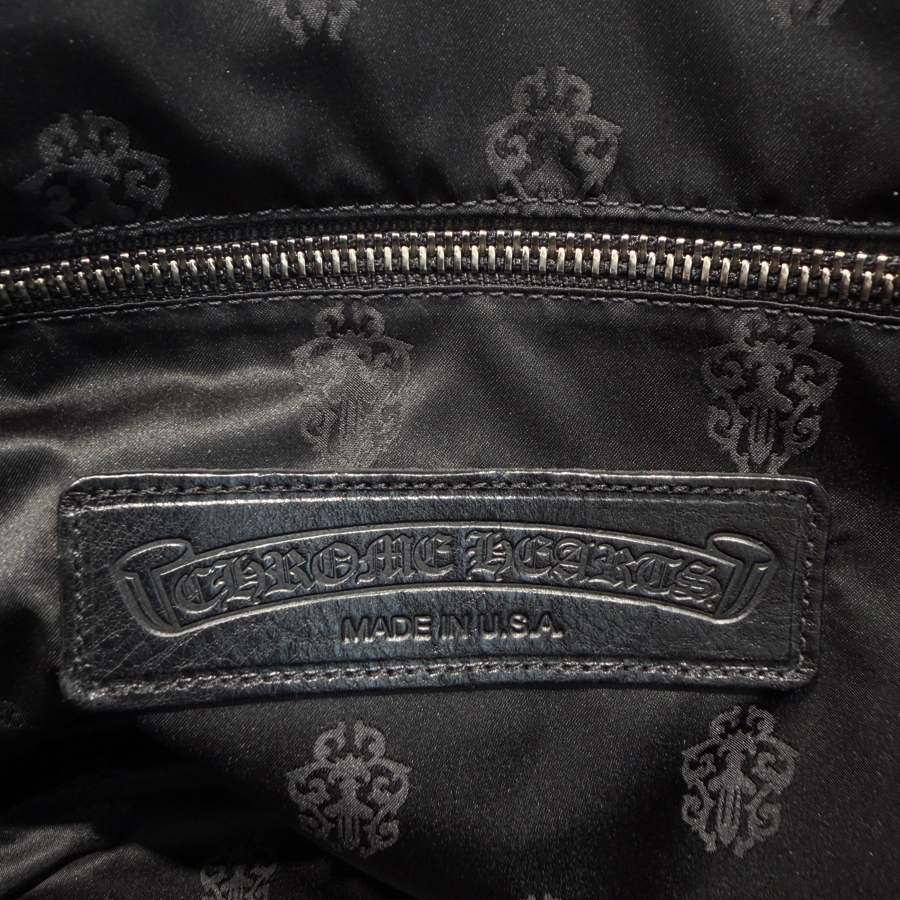 CHROME HEARTS Cemetery Star Patch Leather Tote Bag クロムハーツ セメタリースターパッチ レザートートバッグ