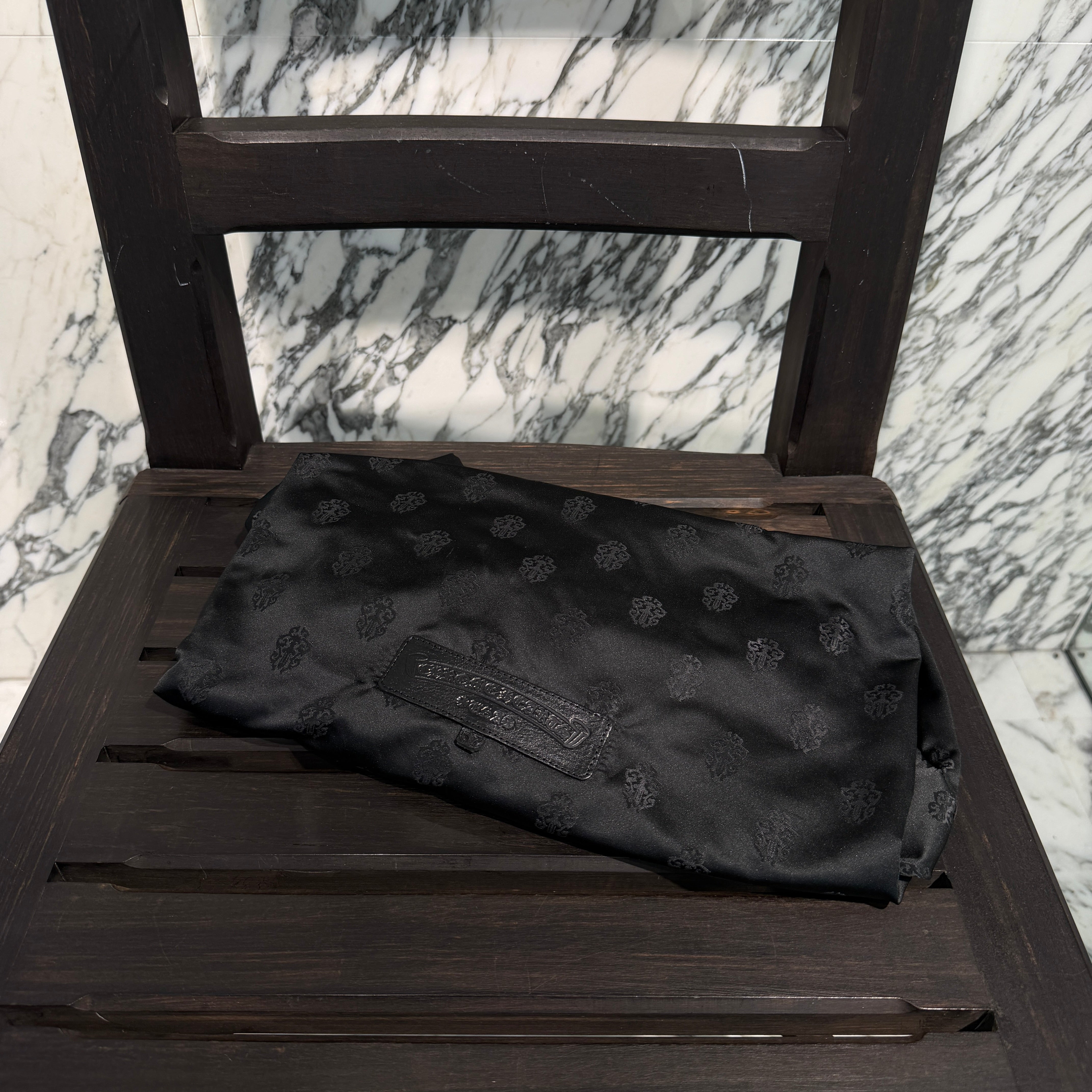 CHROME HEARTS Cemetery Star Patch Leather Tote Bag クロムハーツ セメタリースターパッチ レザートートバッグ