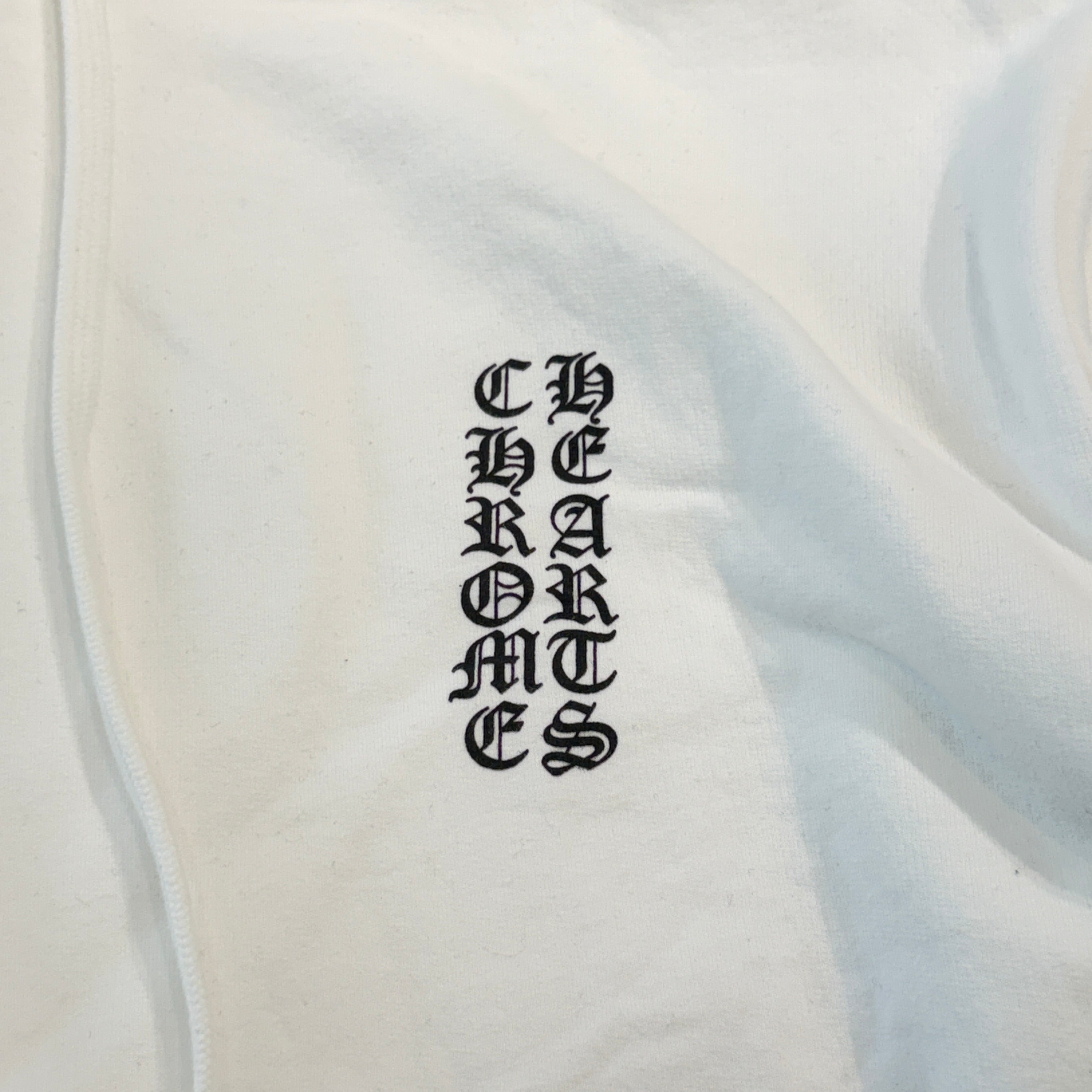 CHROME HEARTS Vertical Logo Pullover Hoodie Size S クロムハーツ ヴァーティカルロゴ プルオーバーフーディー サイズS