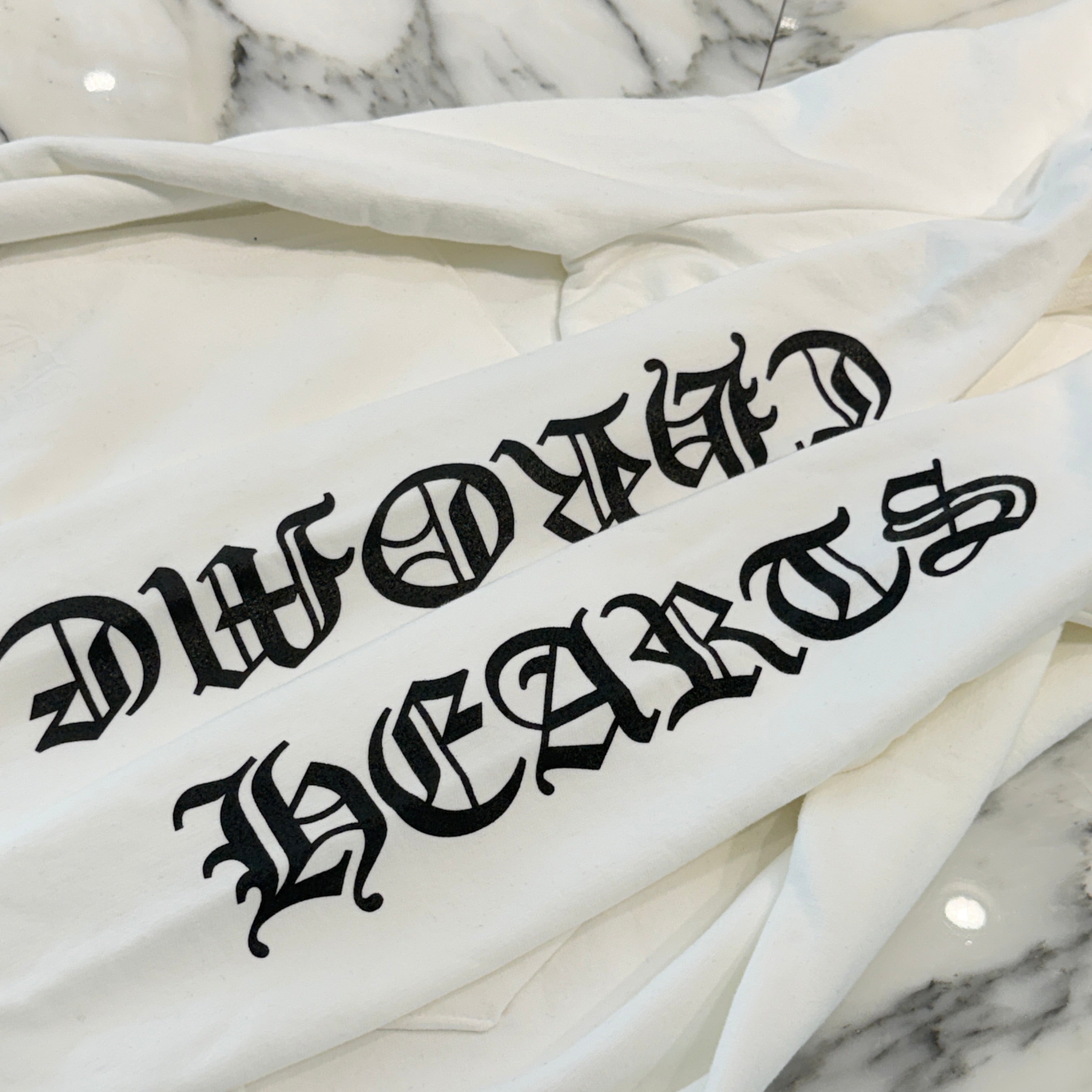 CHROME HEARTS Vertical Logo Pullover Hoodie Size S クロムハーツ ヴァーティカルロゴ プルオーバーフーディー サイズS
