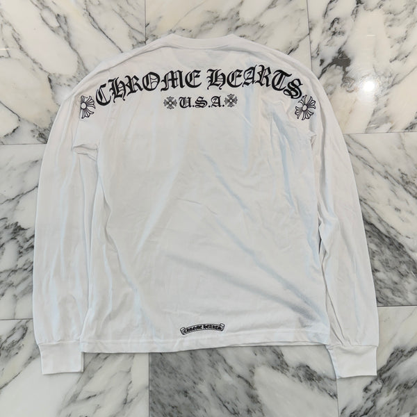 CHROME HEARTS Back Arch Logo USA Long Sleeve Tee Size XS クロムハーツ バックアーチロゴ USA ロングスリーブTシャツ サイズXS