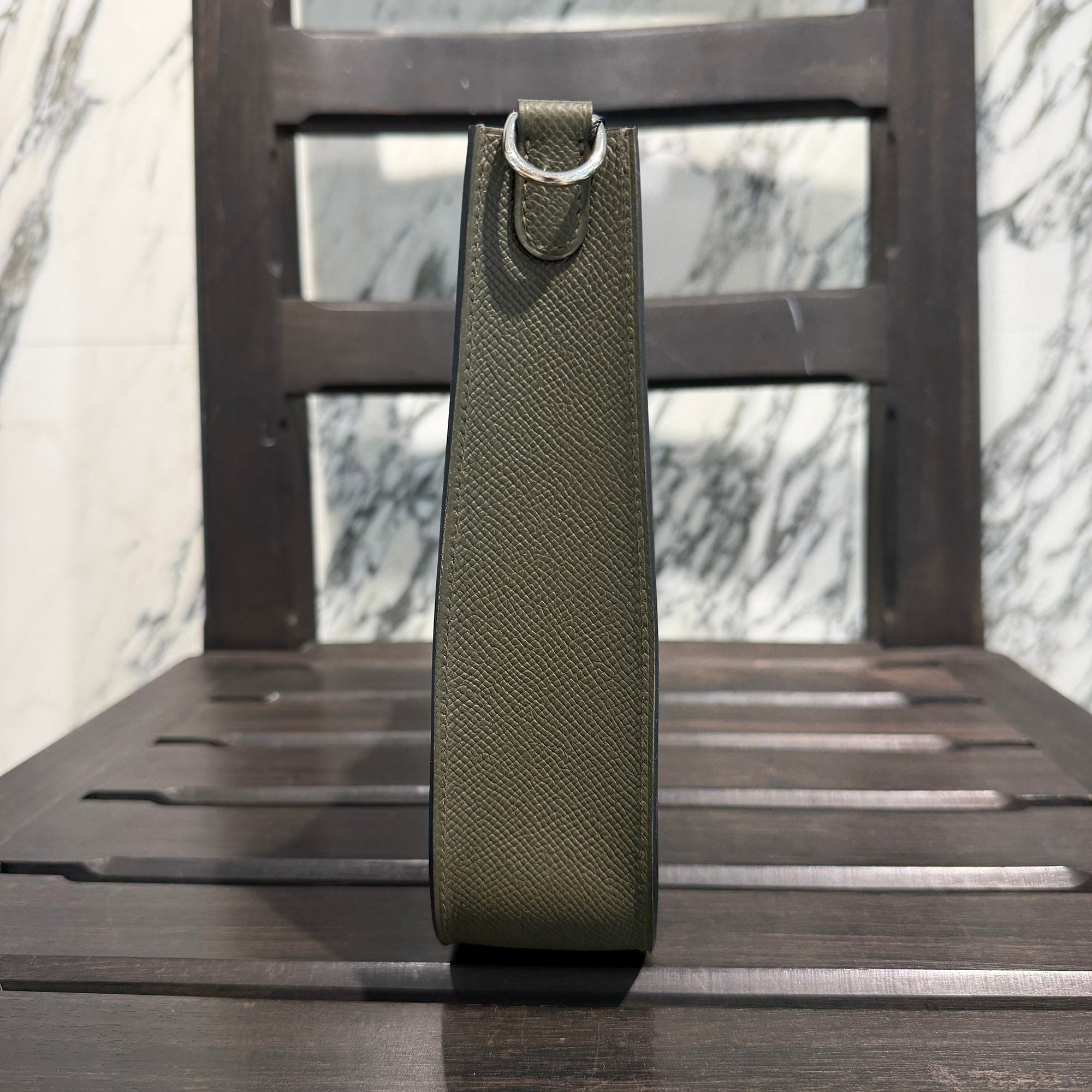 HERMES Evelyne Sellier TPM "Vert Loden" G刻印 エルメス エブリン セリエ  TPM "ヴェール・ロデン" レザーショルダーバッグ