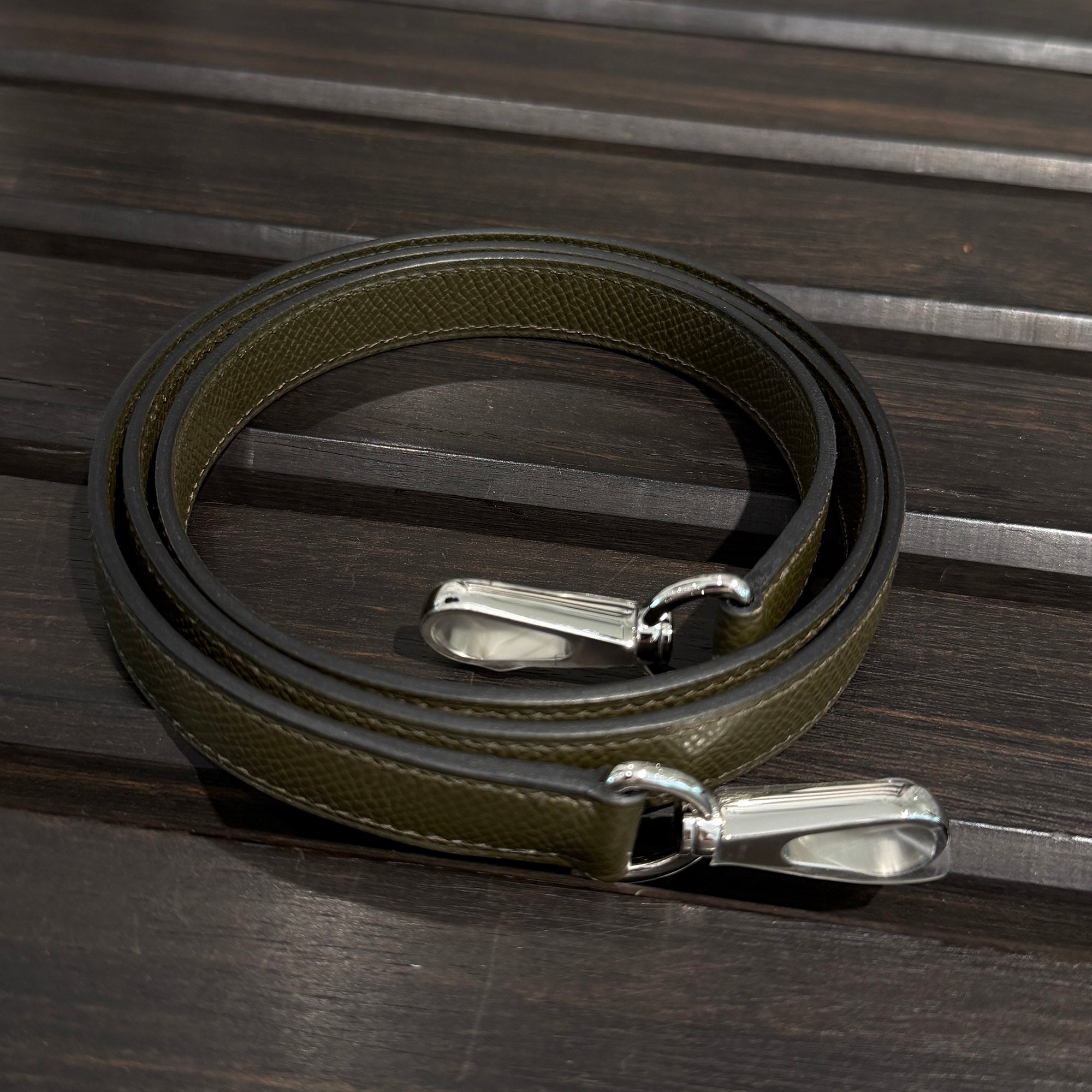 HERMES Evelyne Sellier TPM "Vert Loden" G刻印 エルメス エブリン セリエ  TPM "ヴェール・ロデン" レザーショルダーバッグ