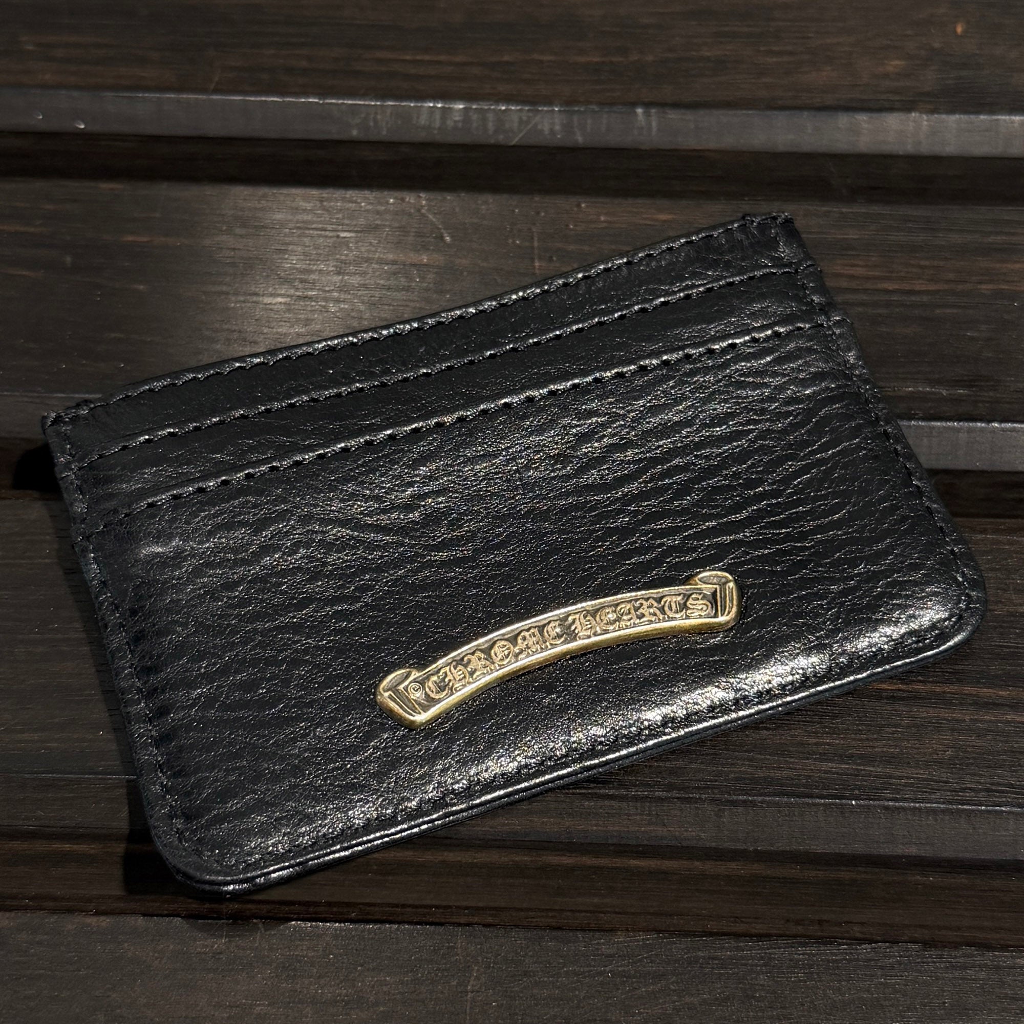 CHROME HEARTS Scroll Double Side Leather Card Case クロムハーツ スクロール ダブルサイド レザーカードケース