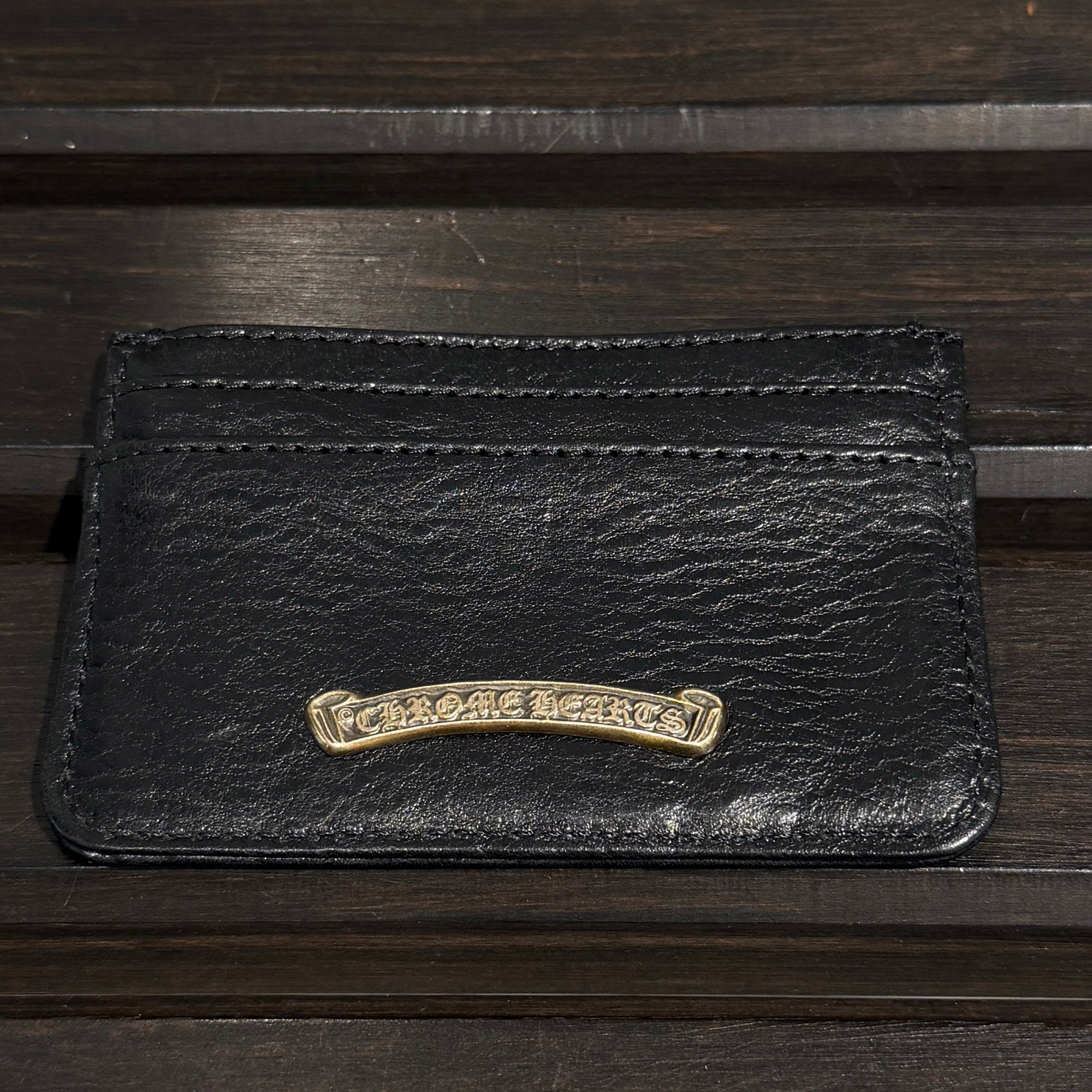 CHROME HEARTS Scroll Double Side Leather Card Case クロムハーツ スクロール ダブルサイド レザーカードケース