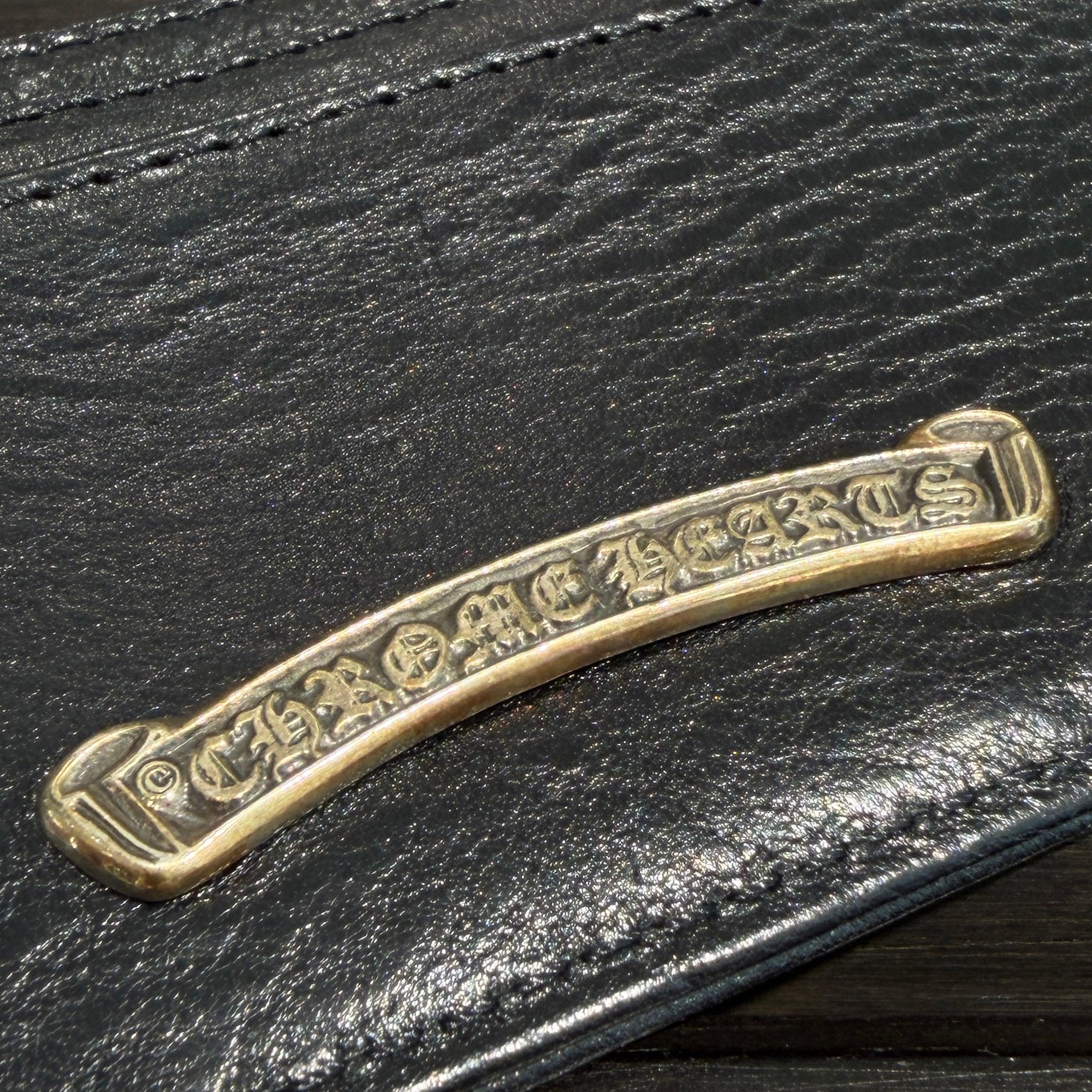 CHROME HEARTS Scroll Double Side Leather Card Case クロムハーツ スクロール ダブルサイド レザーカードケース