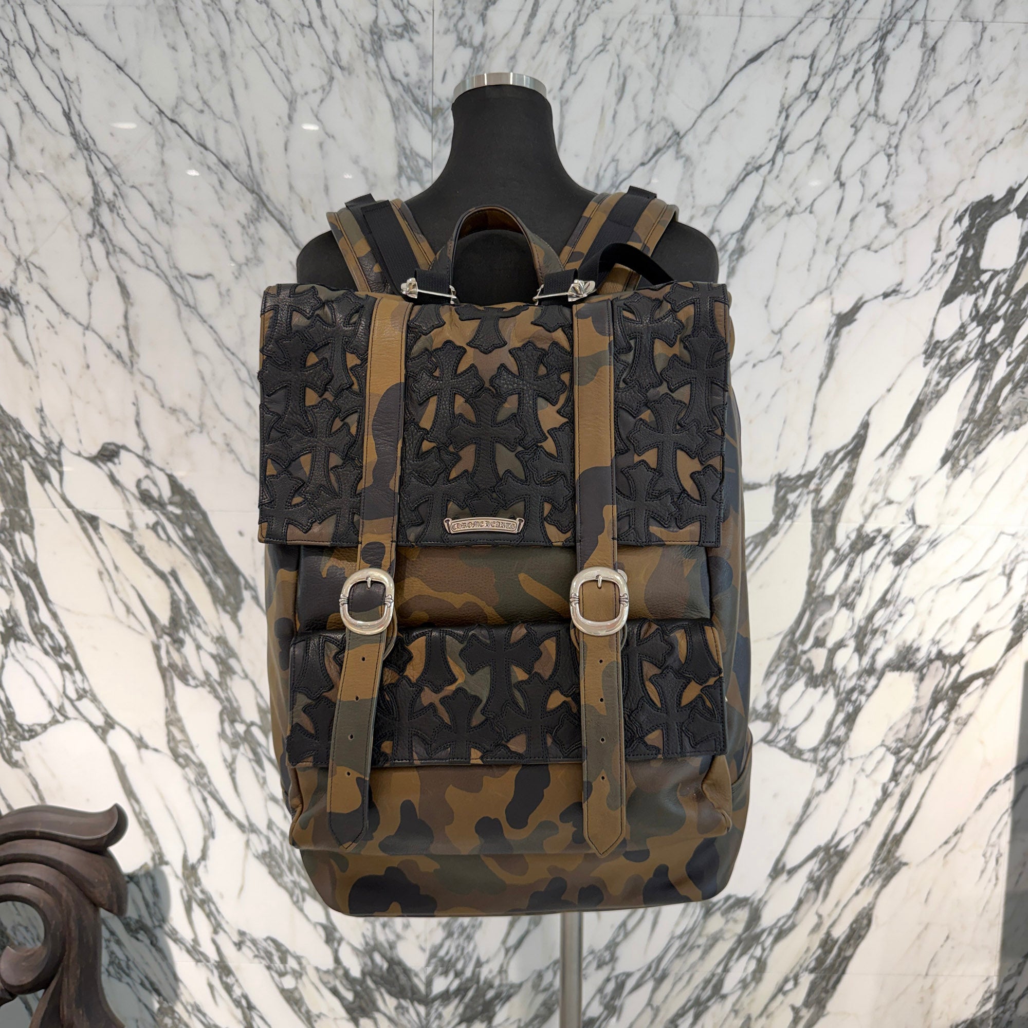 CHROME HEARTS Moto Cemetery Cross Back Pack クロムハーツ モト セメタリークロス バックパック