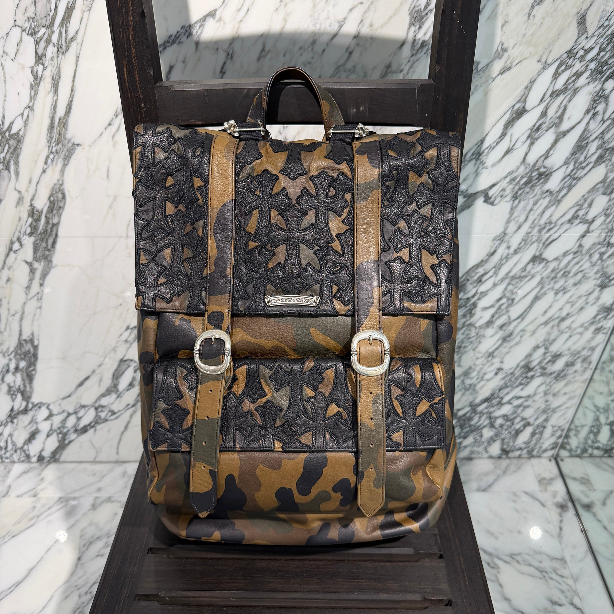 CHROME HEARTS Moto Cemetery Cross Back Pack クロムハーツ モト セメタリークロス バックパック