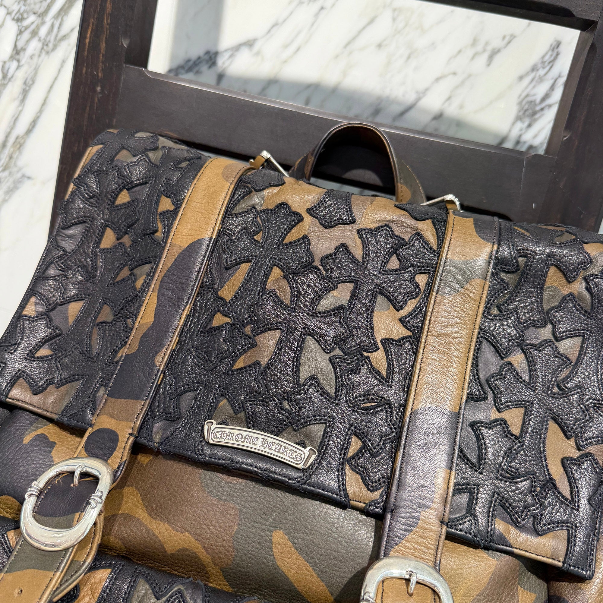 CHROME HEARTS Moto Cemetery Cross Back Pack クロムハーツ モト セメタリークロス バックパック