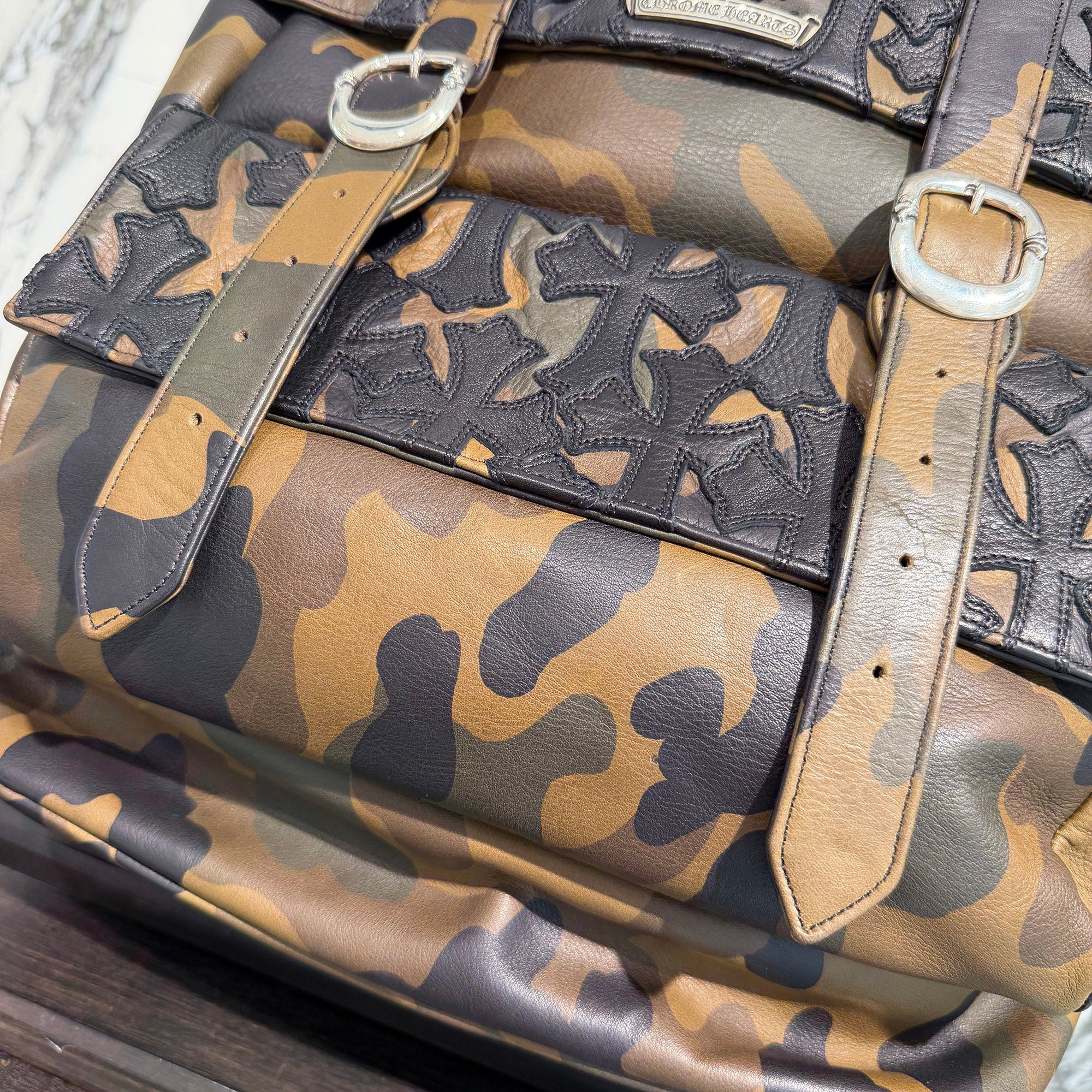 CHROME HEARTS Moto Cemetery Cross Back Pack クロムハーツ モト セメタリークロス バックパック