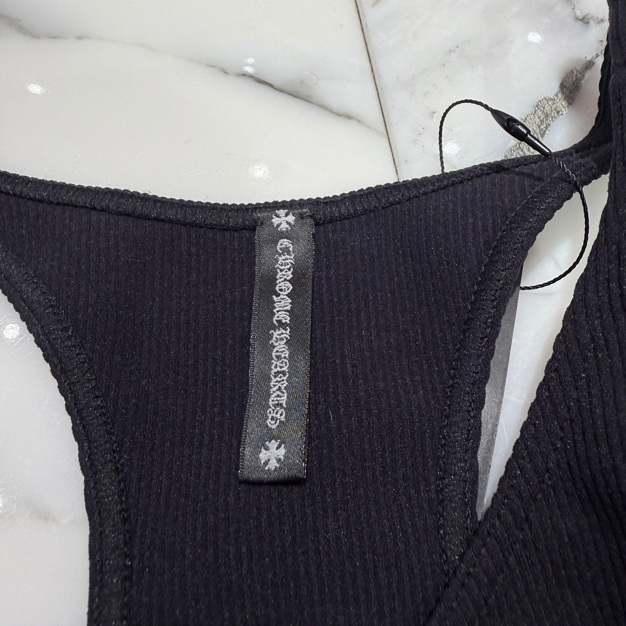 CHROME HEARTS Y NOT CH Logo Embroidery Bra Top Size S (A75) クロムハーツ ワイノット CHロゴ刺繍 ブラトップ サイズS (A75)