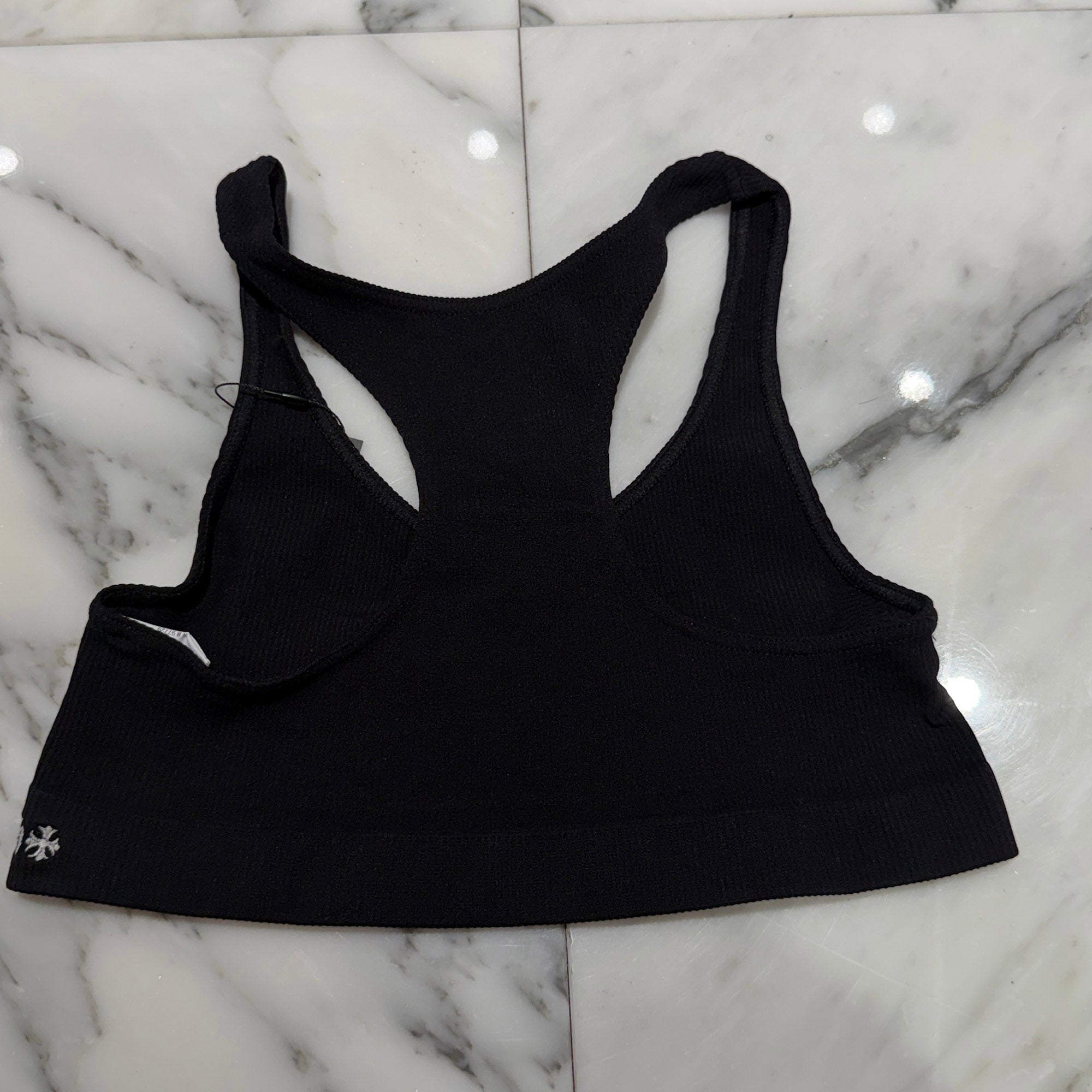 CHROME HEARTS Y NOT CH Logo Embroidery Bra Top Size S (A75) クロムハーツ ワイノット CHロゴ刺繍 ブラトップ サイズS (A75)