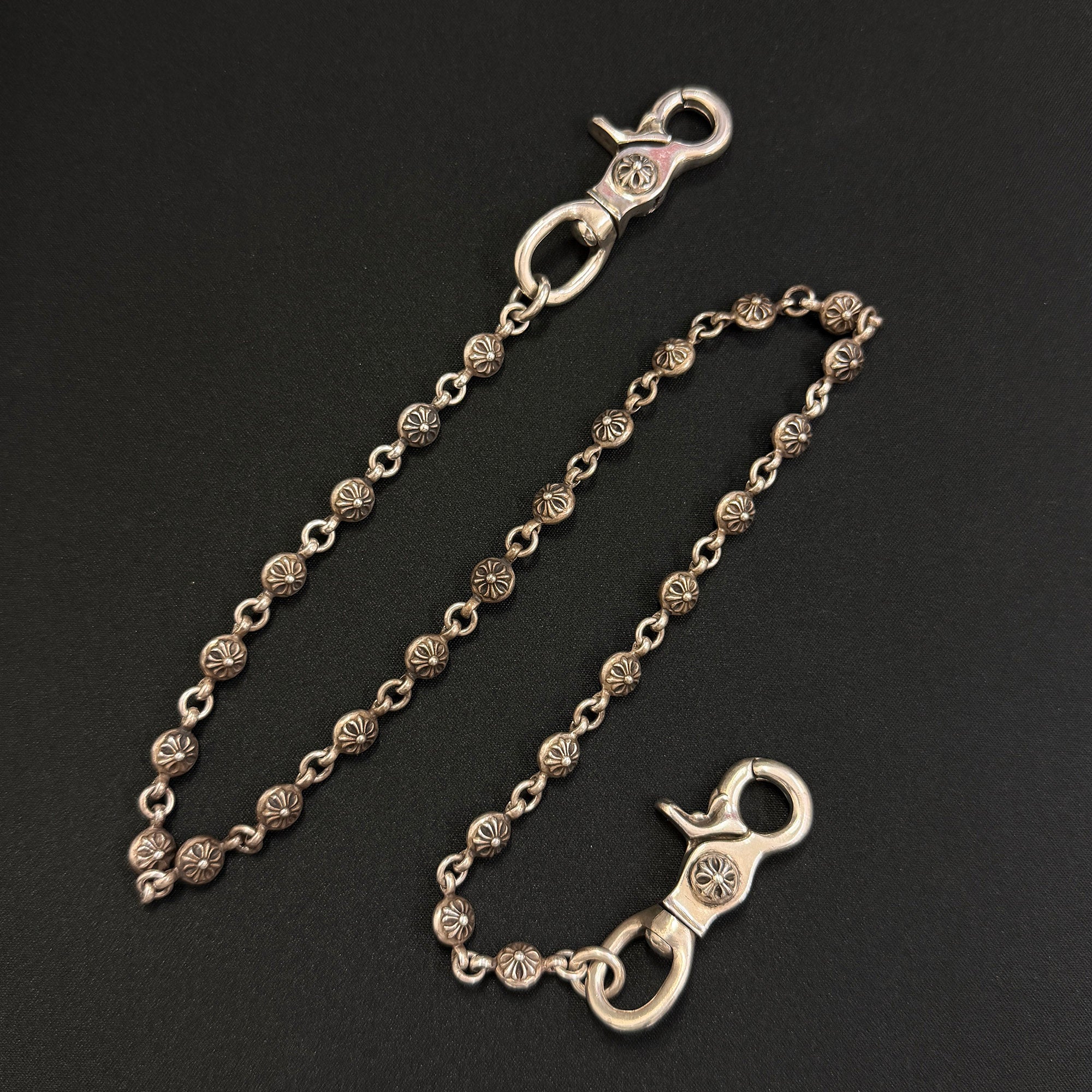 CHROME HEARTS 2CLIP Cross Ball Wallet Chain Long クロムハーツ 2クリップ クロスボール ウォレットチェーン ロング