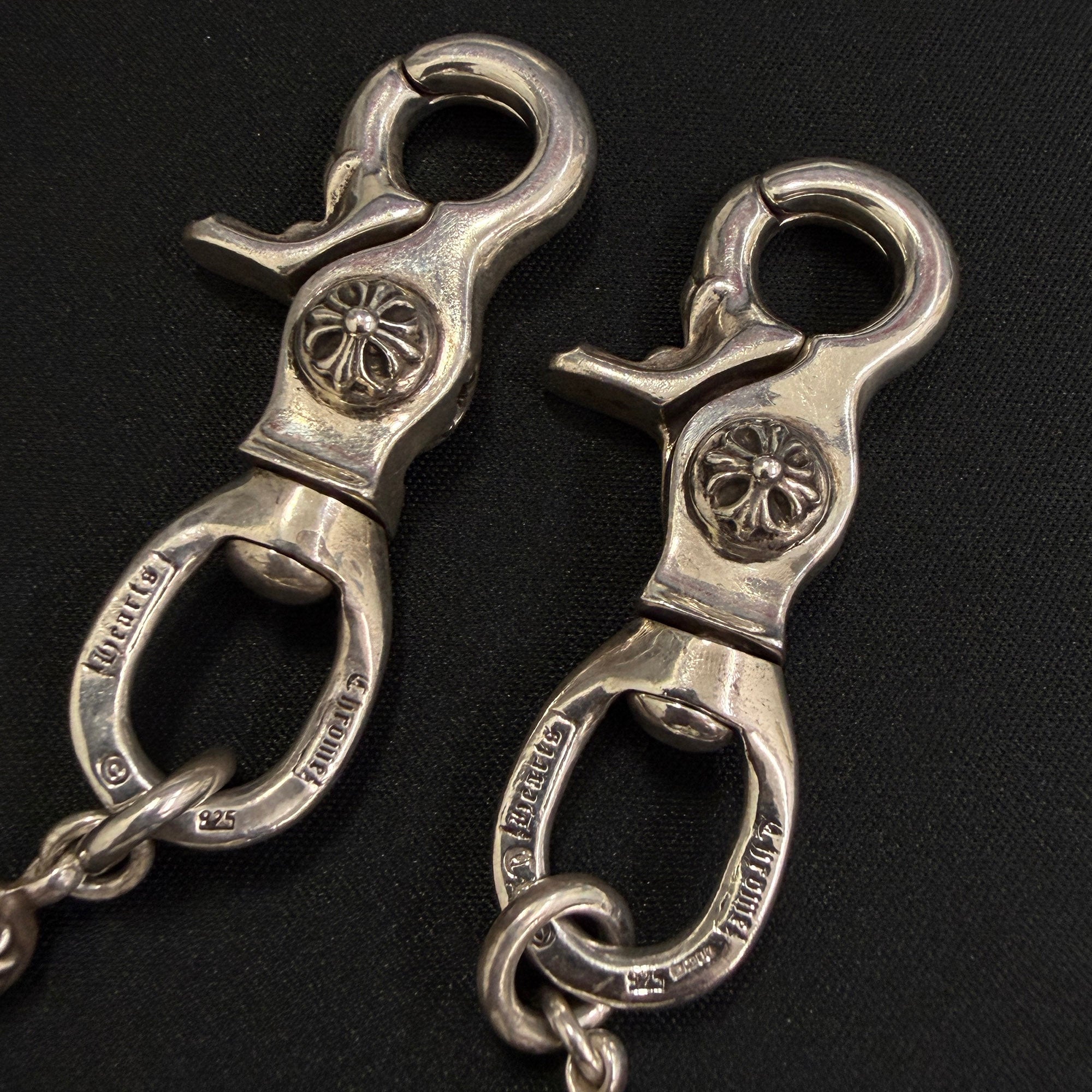 CHROME HEARTS 2CLIP Cross Ball Wallet Chain Long クロムハーツ 2クリップ クロスボール ウォレットチェーン ロング