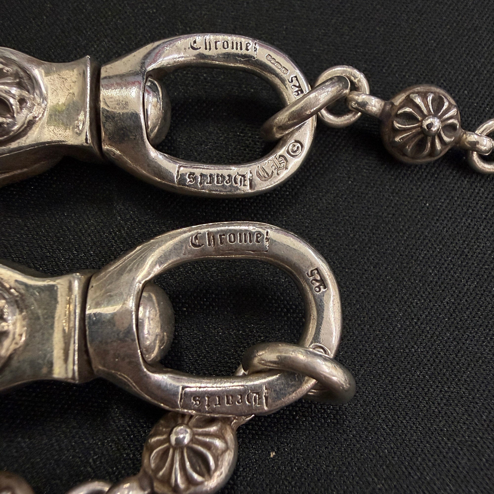 CHROME HEARTS 2CLIP Cross Ball Wallet Chain Long クロムハーツ 2クリップ クロスボール ウォレットチェーン ロング