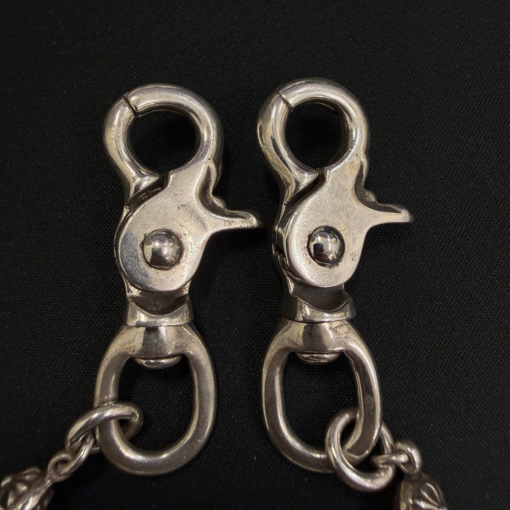 CHROME HEARTS 2CLIP Cross Ball Wallet Chain Long クロムハーツ 2