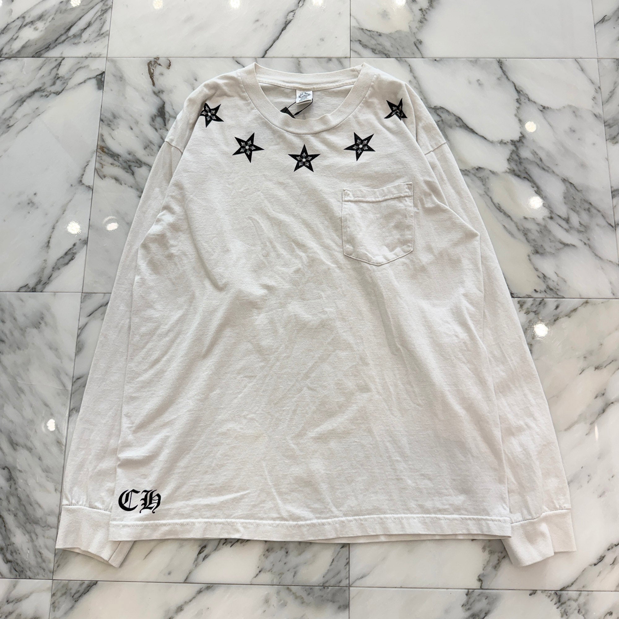 CHROME HEARTS Made In Hollywood Star Print Long Sleeve Tee Size L クロムハーツ メイドインハリウッド スタープリントロングスリーブTシャツ サイズL