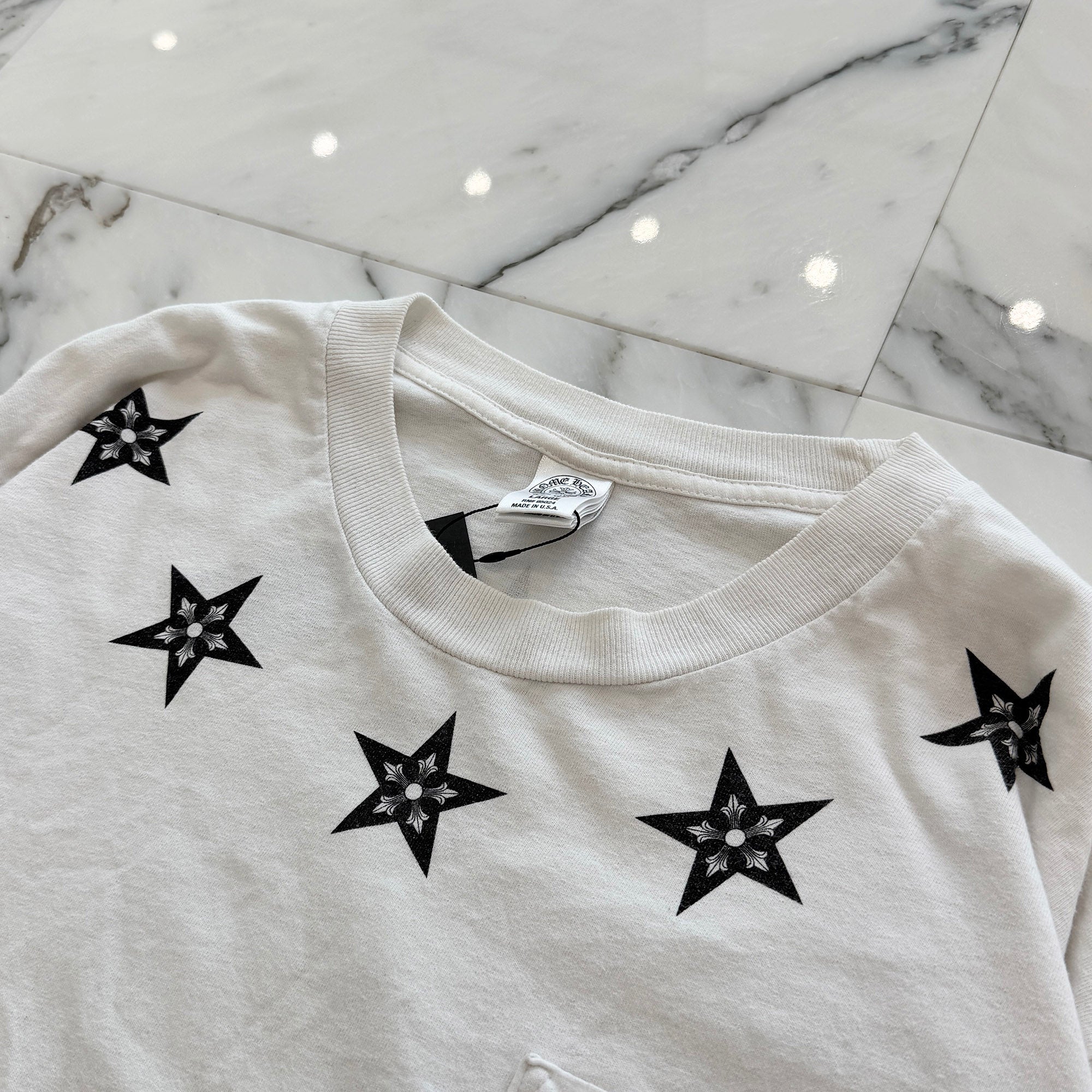 CHROME HEARTS Made In Hollywood Star Print Long Sleeve Tee Size L クロムハーツ メイドインハリウッド スタープリントロングスリーブTシャツ サイズL