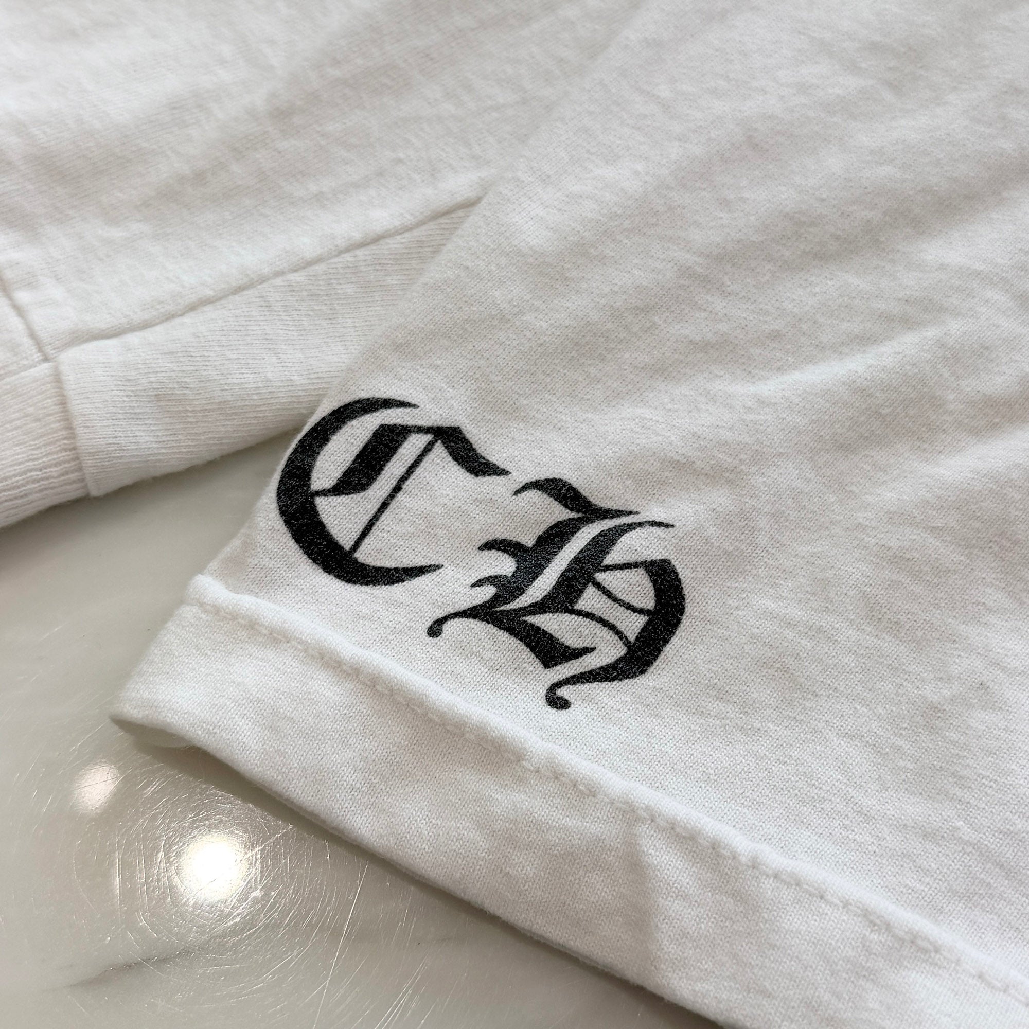 CHROME HEARTS Vertical Logo Back RS3 Cross Print Long Sleeve Tee Size L クロムハーツ ヴァーティカルロゴ バック RS3クロス プリント ロングスリーブTシャツ サイズL
