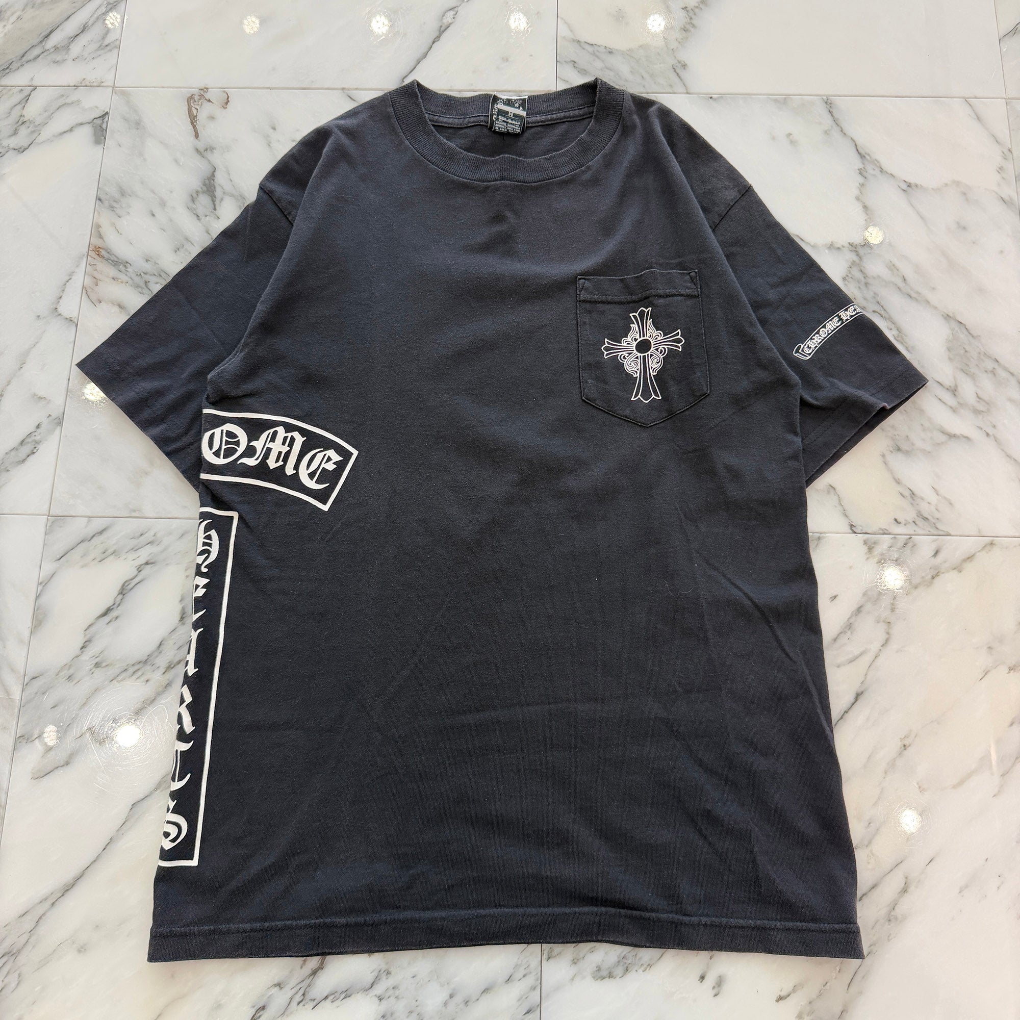 CHROME HEARTS Hairy Cross T Bar Logo Tee Size M クロムハーツ ヘイリークロス Tバーロゴ Tシャツ サイズM