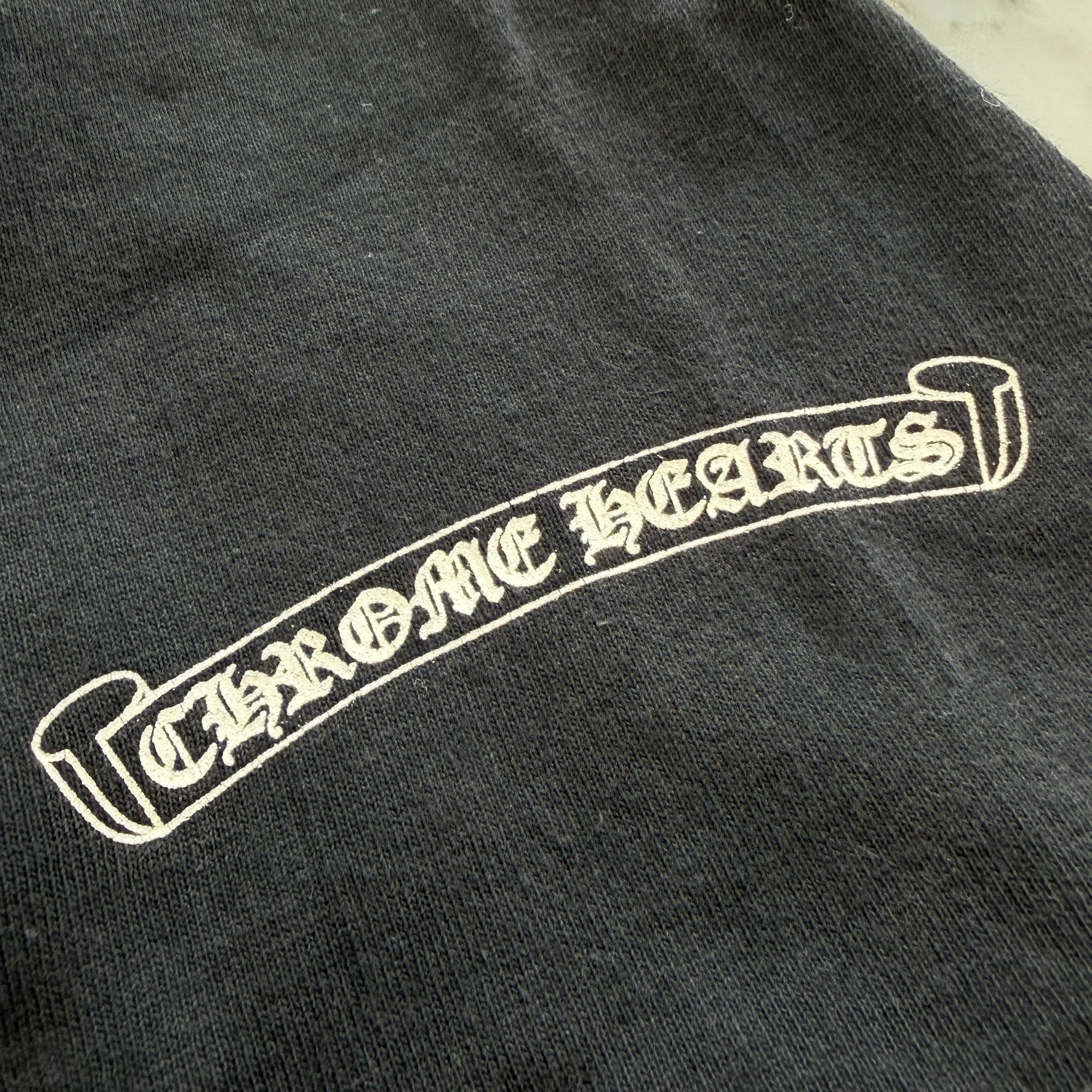 CHROME HEARTS Hairy Cross T Bar Logo Tee Size M クロムハーツ ヘイリークロス Tバーロゴ Tシャツ サイズM