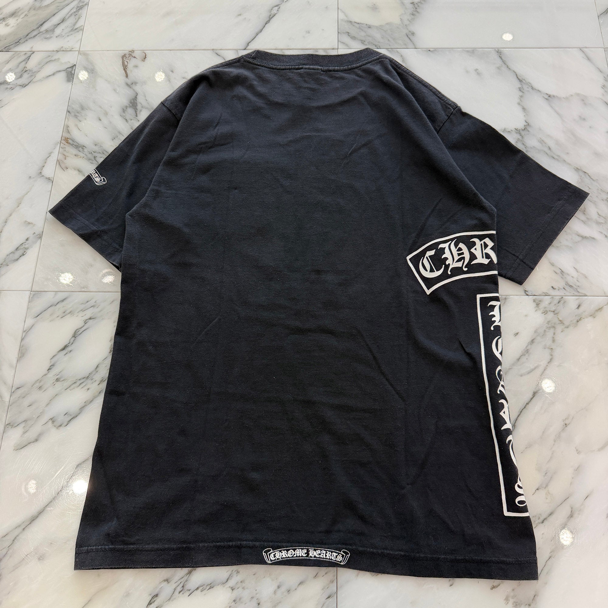 CHROME HEARTS Hairy Cross T Bar Logo Tee Size M クロムハーツ ヘイリークロス Tバーロゴ Tシャツ サイズM