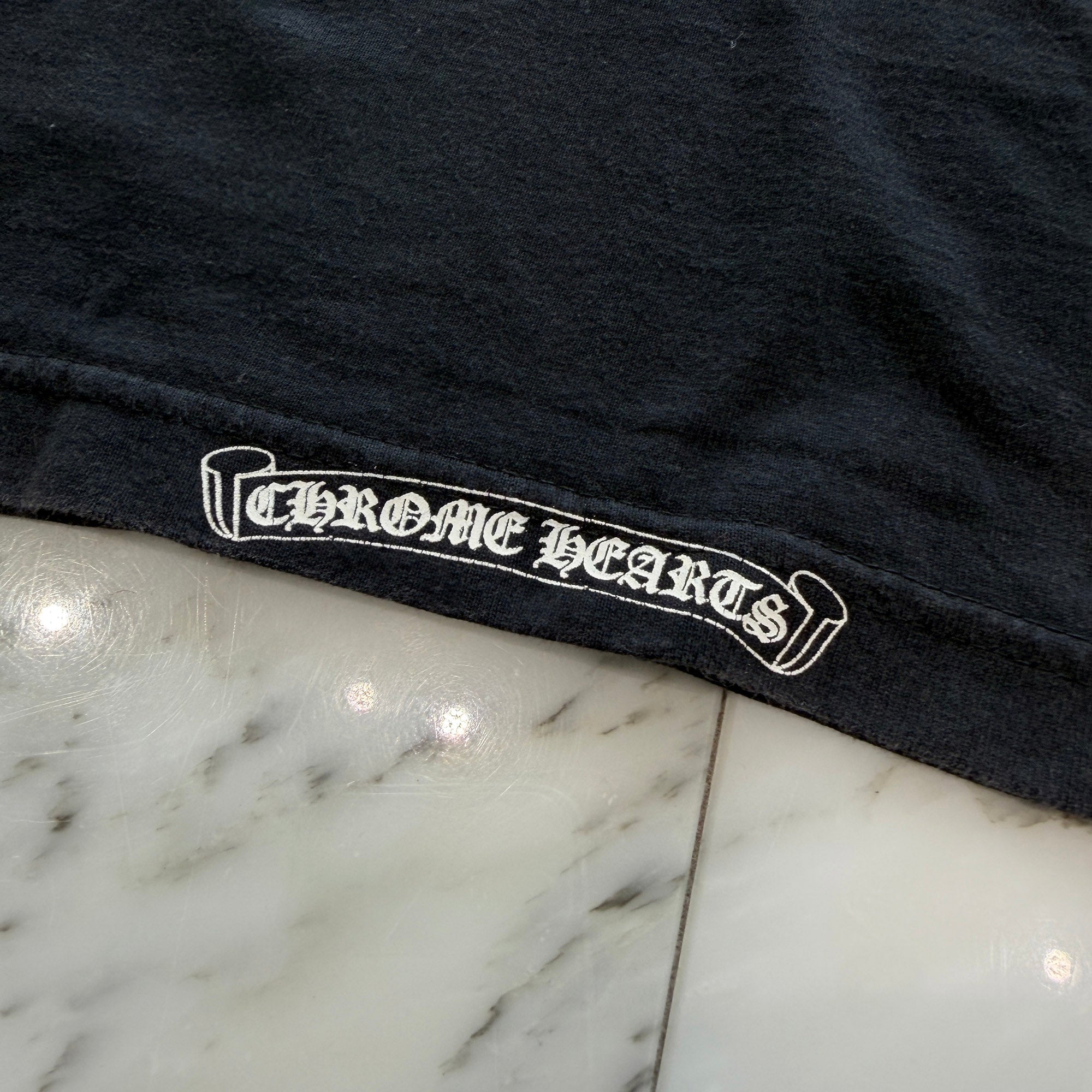 CHROME HEARTS Hairy Cross T Bar Logo Tee Size M クロムハーツ ヘイリークロス Tバーロゴ Tシャツ サイズM