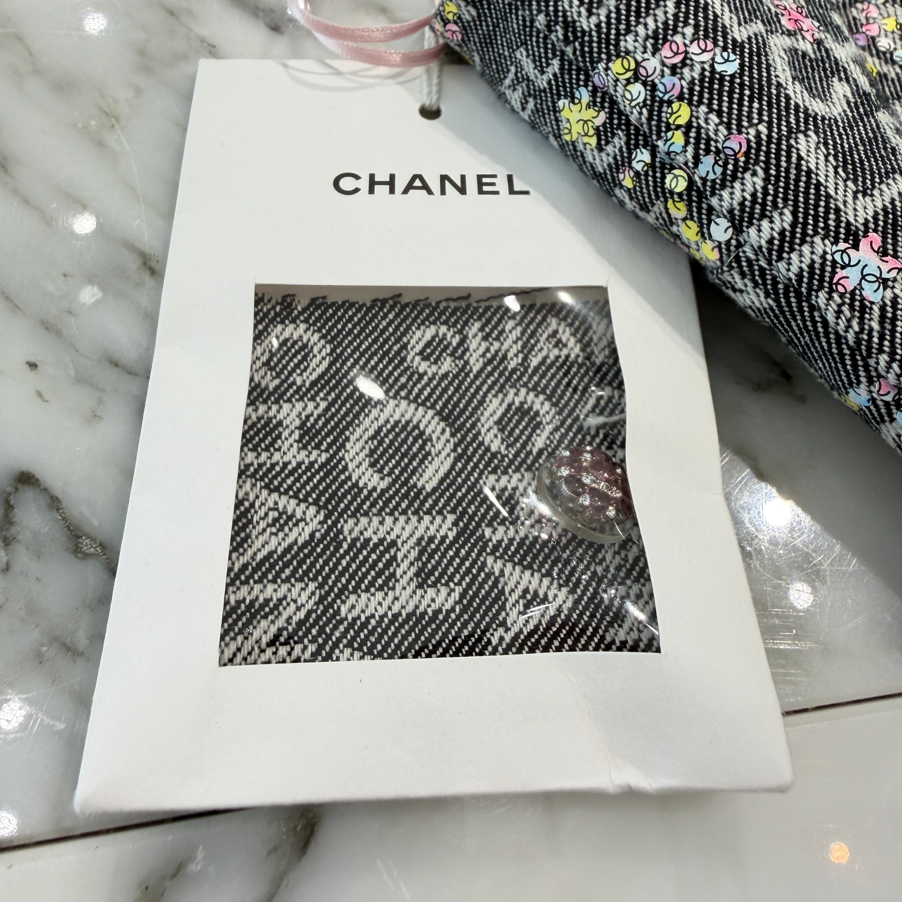 CHANEL 2024SS 24P Coco Mark Logo Cropped Denim Camisole P76262V68127 Size 34 シャネル 24P ココマークロゴ クロップドデニムキャミソール サイズ34