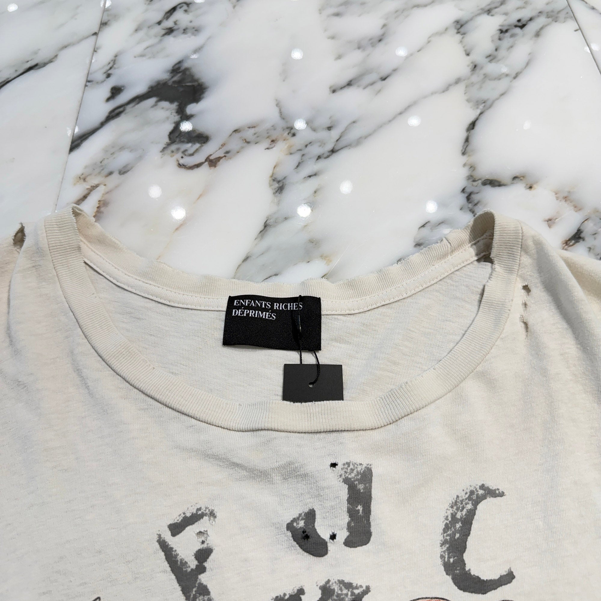 Enfants Riches Déprimés 2022SS Teenage Snuff Film Damage Tee Size XL アンファン リッシュ デプリメ ティーンエイジ スナッフ フィルム ダメージ Tシャツ サイズXL
