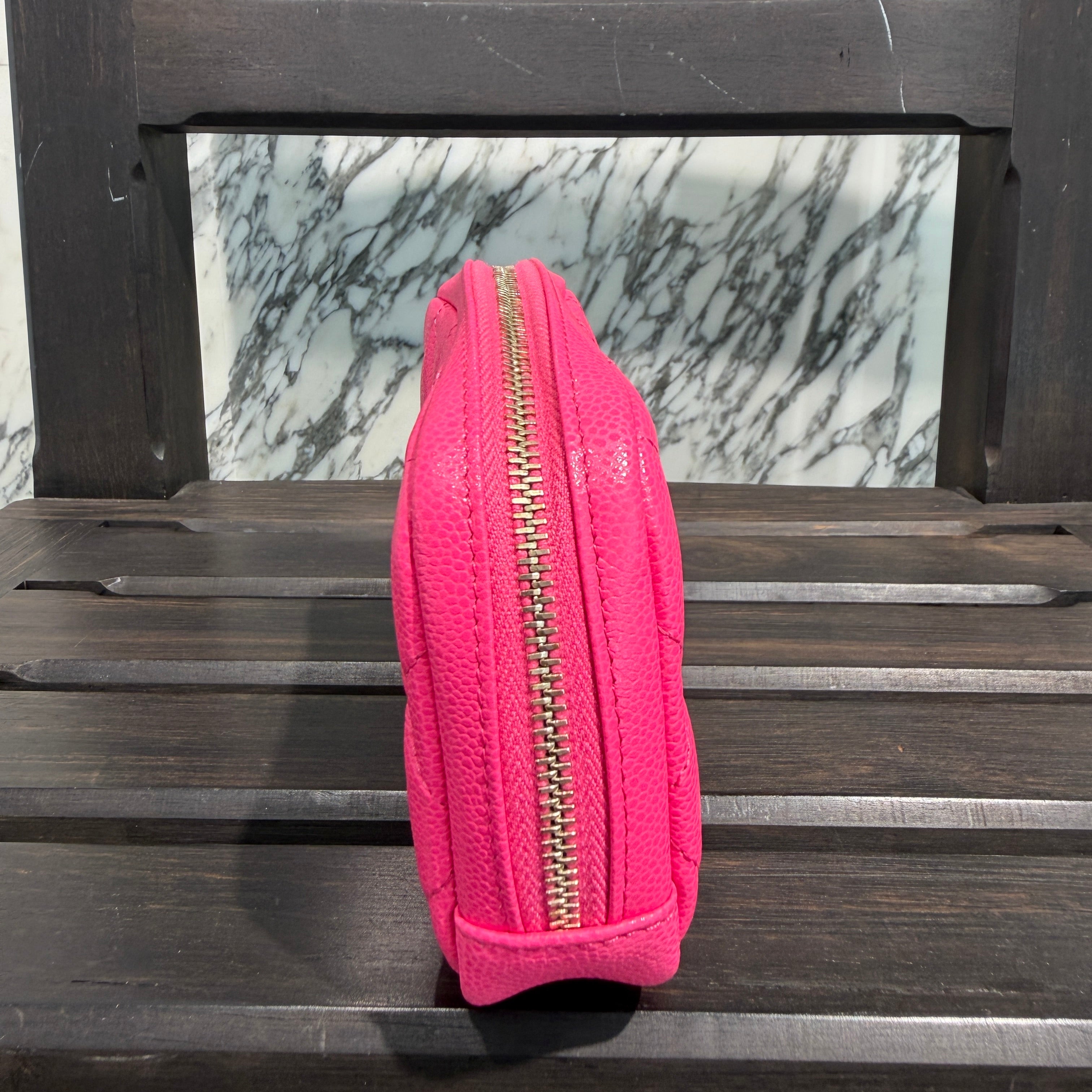 CHANEL Classic Zip Matelassé Small Pouch A80909 シャネル クラシック ジップ マトラッセ スモールポーチ