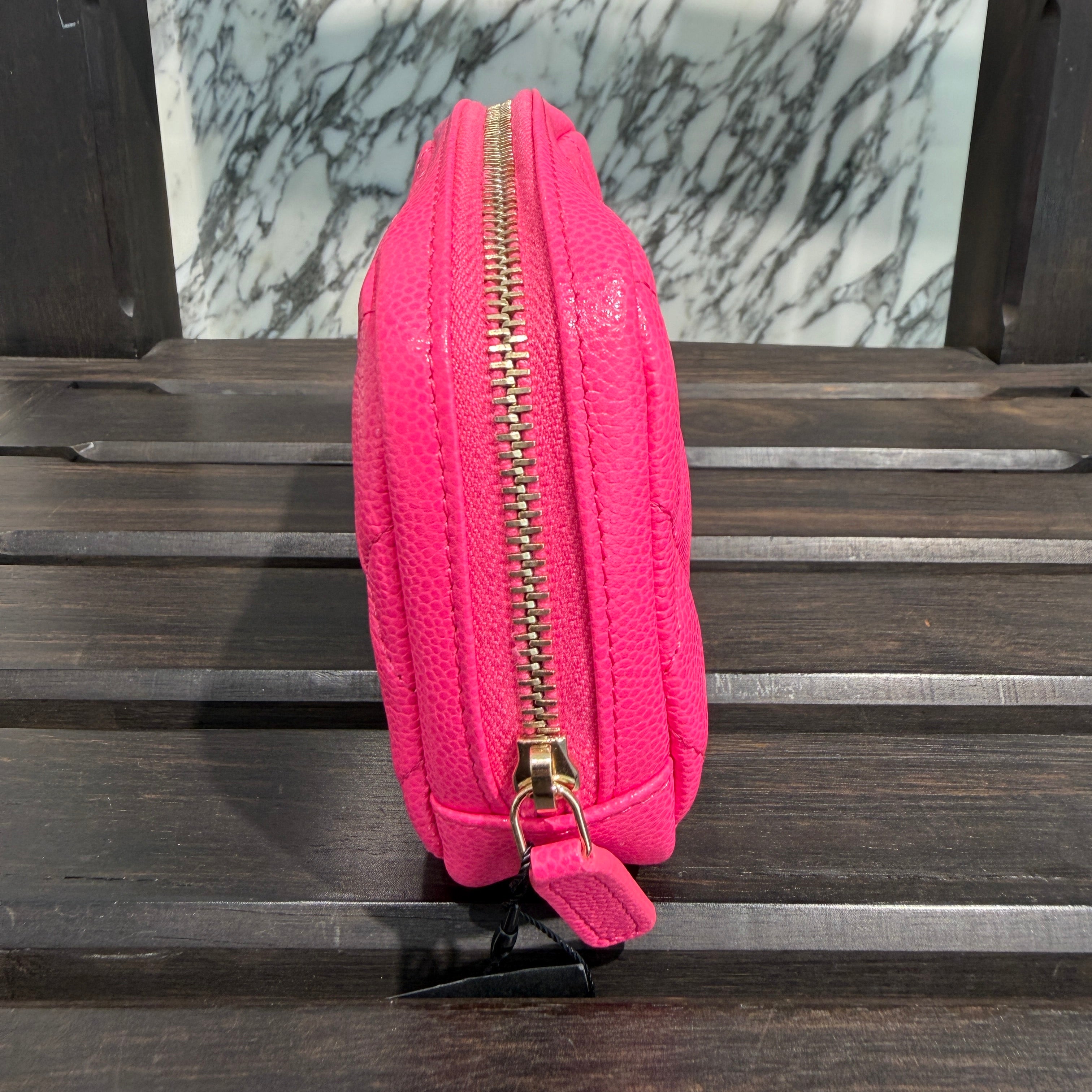 CHANEL Classic Zip Matelassé Small Pouch A80909 シャネル クラシック ジップ マトラッセ スモールポーチ