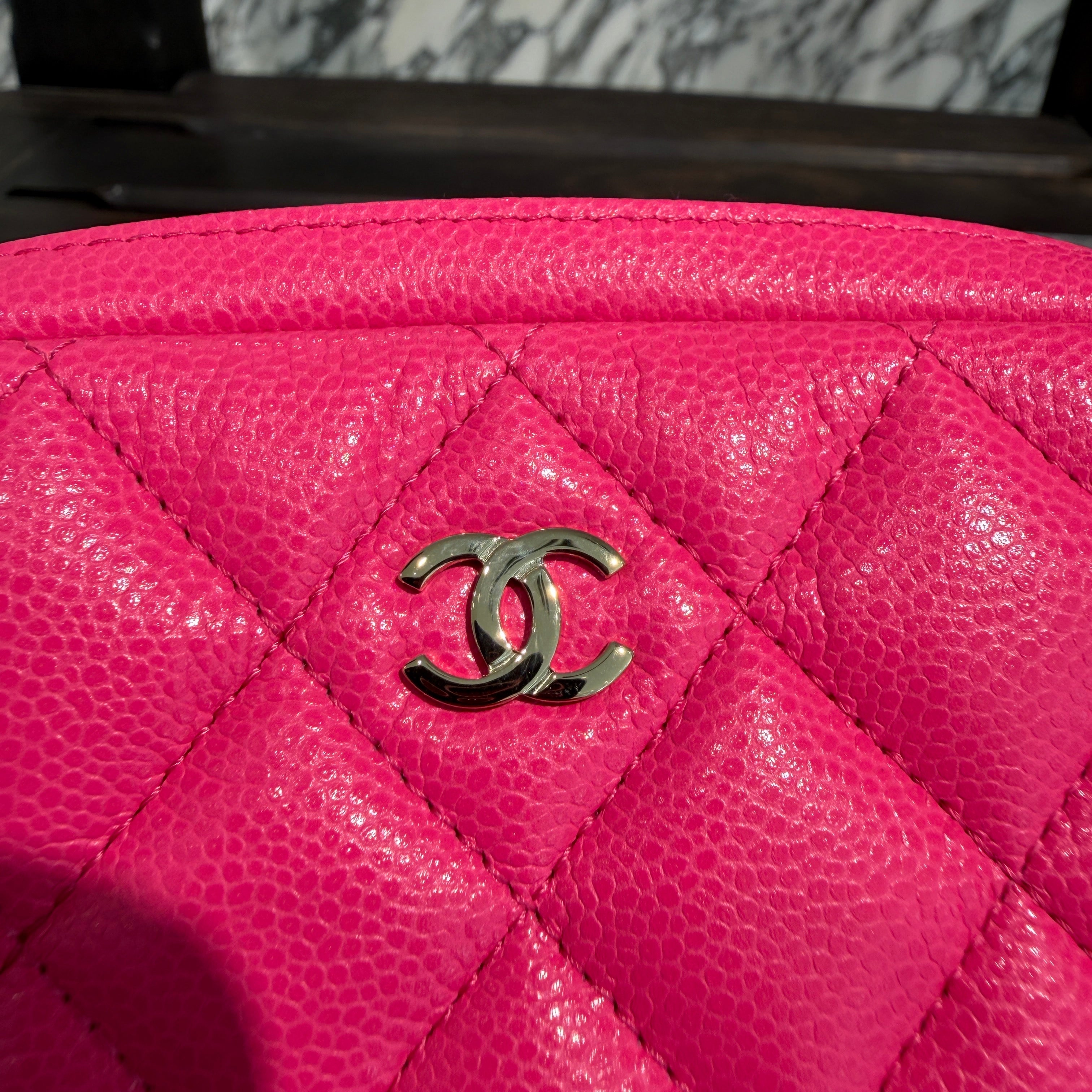 CHANEL Classic Zip Matelassé Small Pouch A80909 シャネル クラシック ジップ マトラッセ スモールポーチ