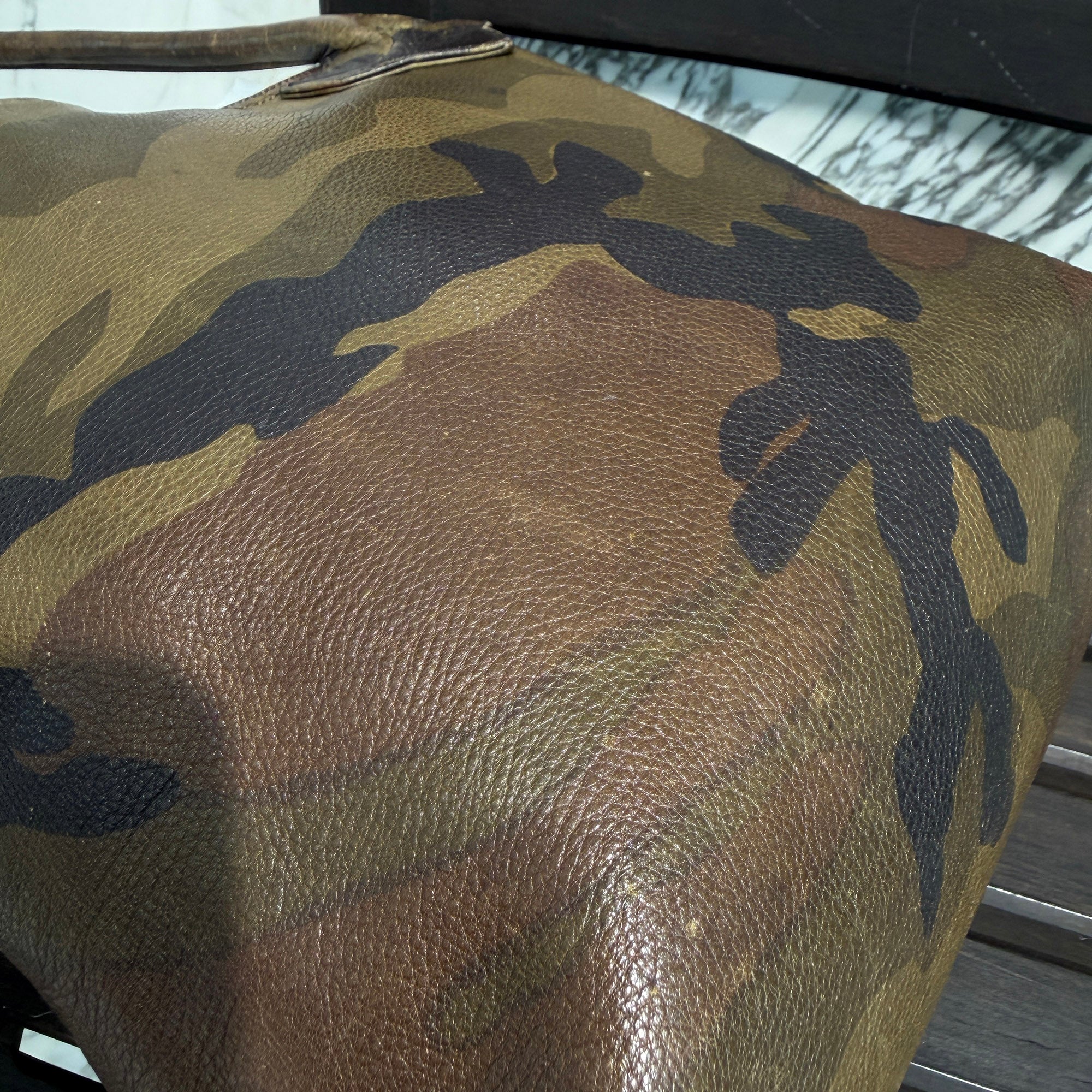 CHROME HEARTS Camouflage 1 Cross Leather Patch FS Tote Bag クロムハーツ カモフラージュ 1クロス レザーパッチ FS トートバッグ